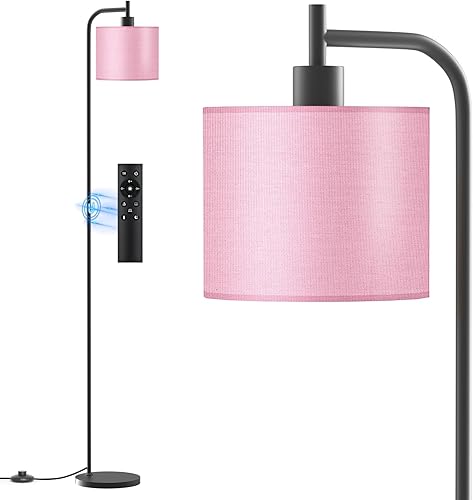 Miniatura 14 de Lámpara de pie con pantalla de lino, lámpara de pie alta regulable con control remoto y 3 temperaturas de color, modernas lámparas de pie de esquina