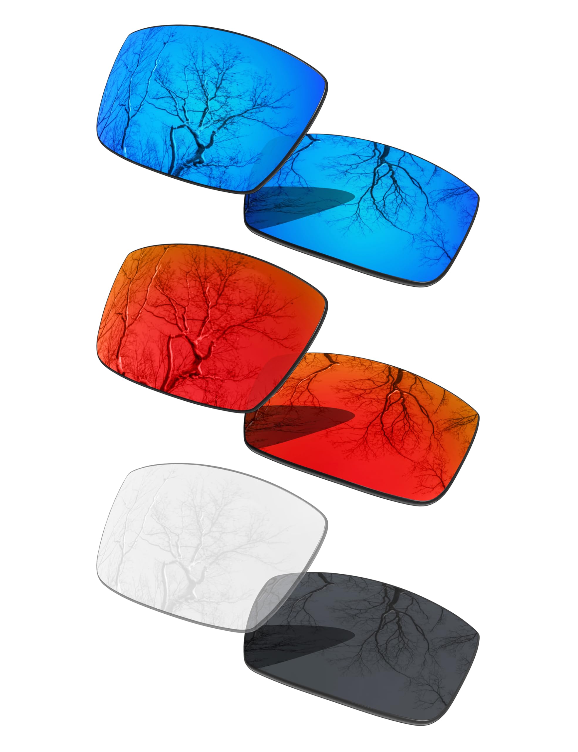3 Pair Polarized Replacement Lenses for Oakley Gascan OO9014 Pack