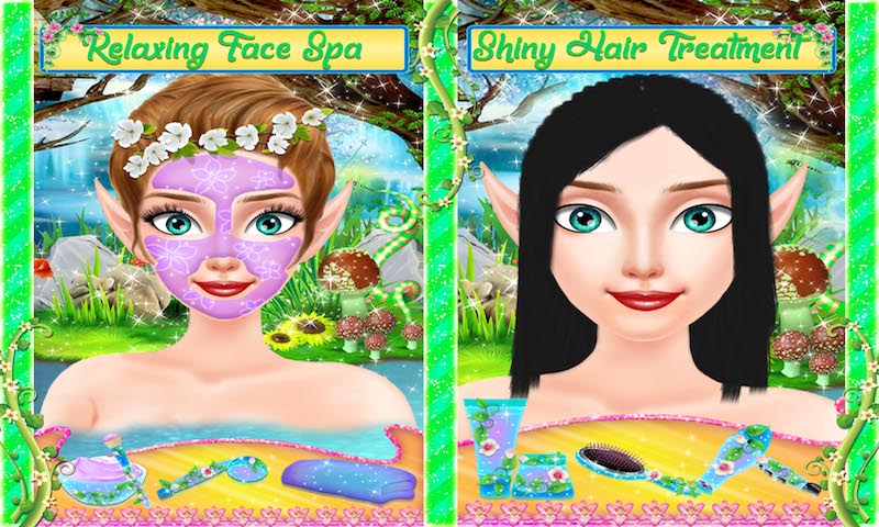 Fairy Tale Fashion Salon - Spa, Make Up and Dress Up - Fairy Tale Princess  Makeover Game