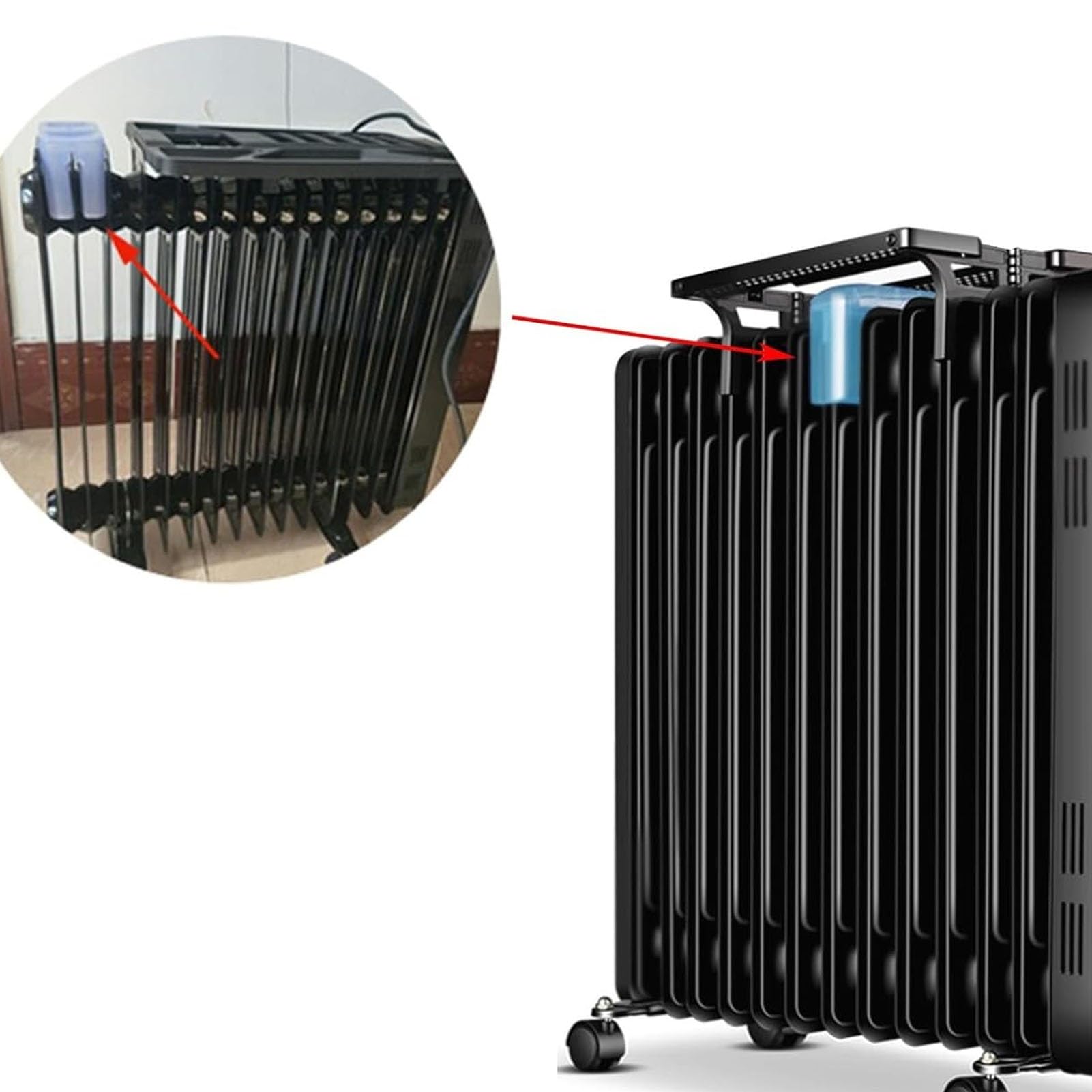 Umidificatore per termosifone con serbatoio di grande capacità per riscaldatori a olio in casa camera da letto