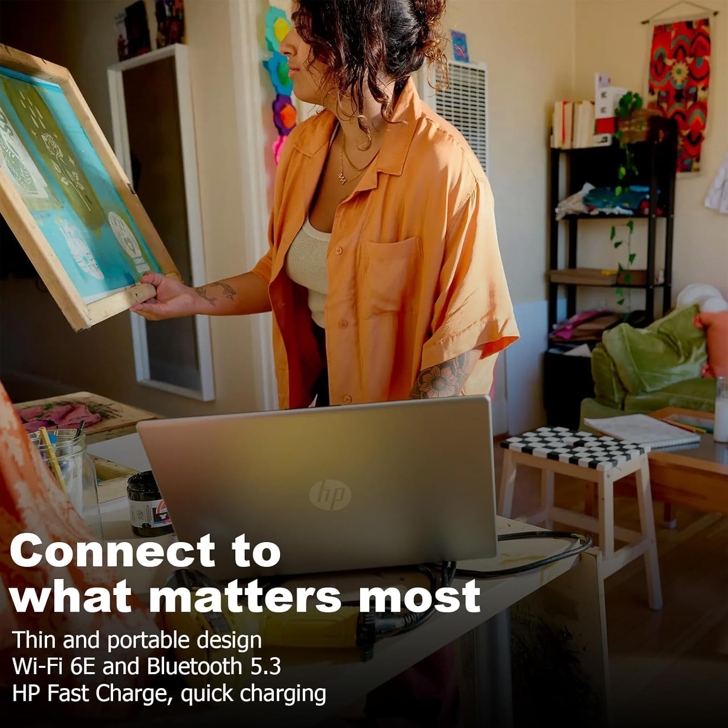 HP 15.6" New Touchscreen Business Laptop, Intel Core i3-1315U (6-core) • 8GB RAM • 256GB SSD, Intel UHD Graphics|Long Battery Life|Fast Charge|WiFi 6E|Lifetime MS|Win 11 Pro w/Copilot - Silver