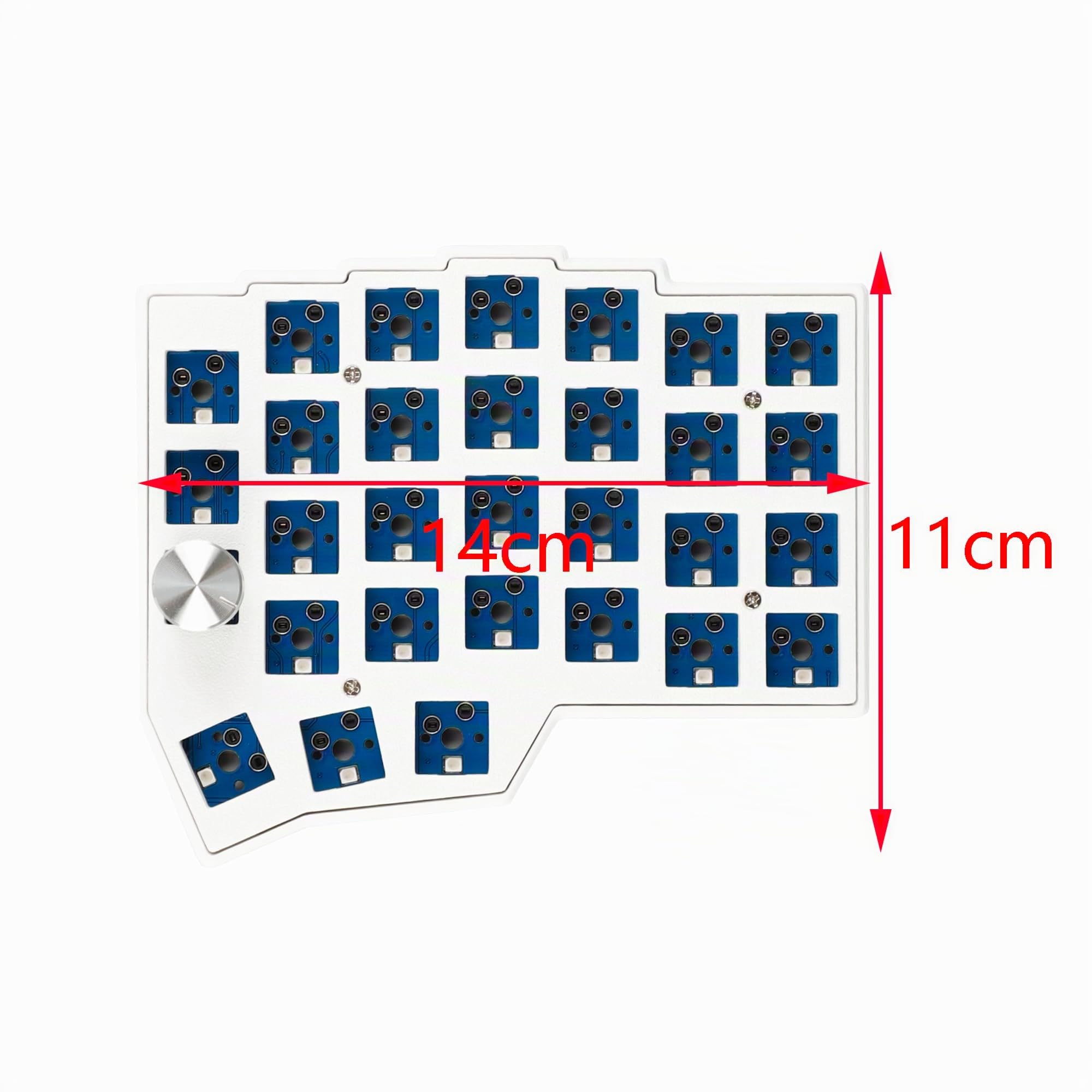 YMDK BORNE Manopola Corne4×6 Layout 58 Tasti Ergonomico Wired Hot-swap Split MX Tastiera Meccanica South RGB QMK Fiala Programmabile