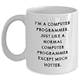 Computer Programmer Funny Gift White Coffee Mug for Men or Women to Show Off Their LOVE for Code and Warm Winter Wishes from Friends and Family for Christmas