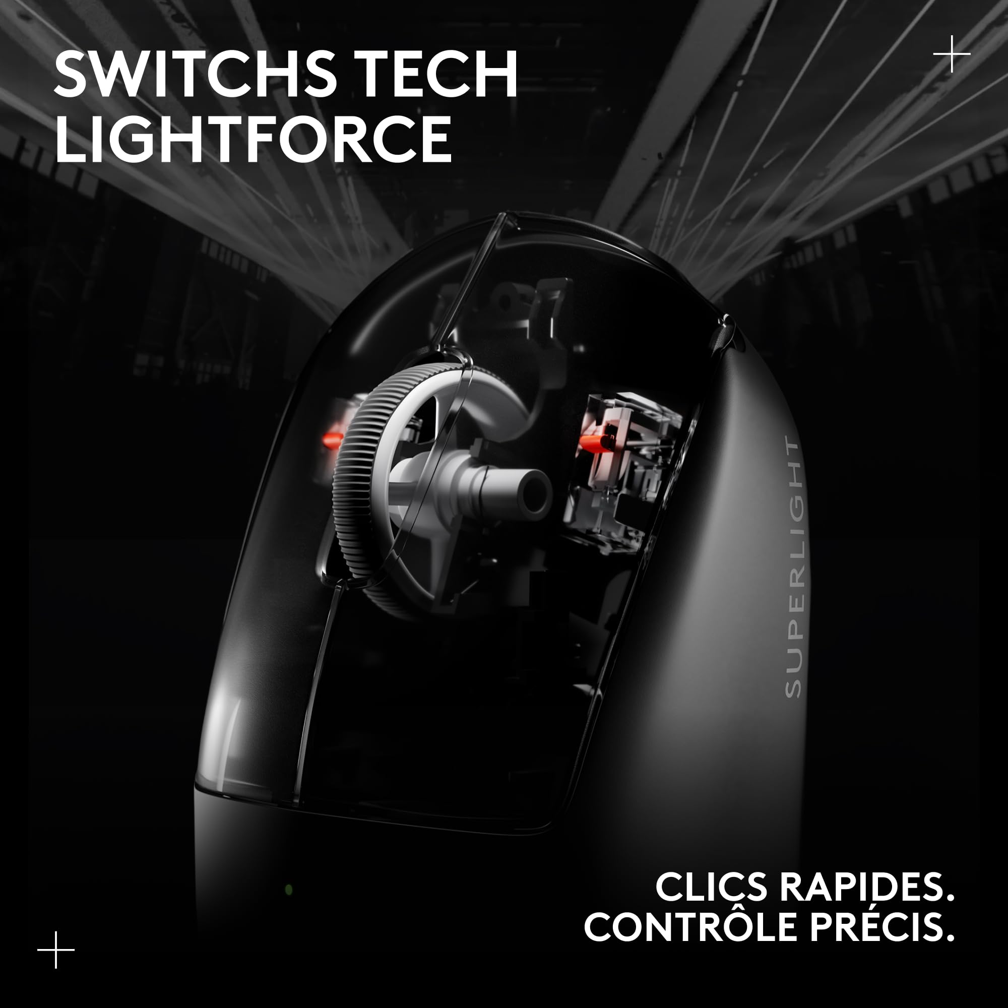 Logitech G PRO X SUPERLIGHT 2 - wireless gaming mouse, Pro-Grade 60g with 5 pulsanti programmabili, Versione Est Europa, 44.0 - 4