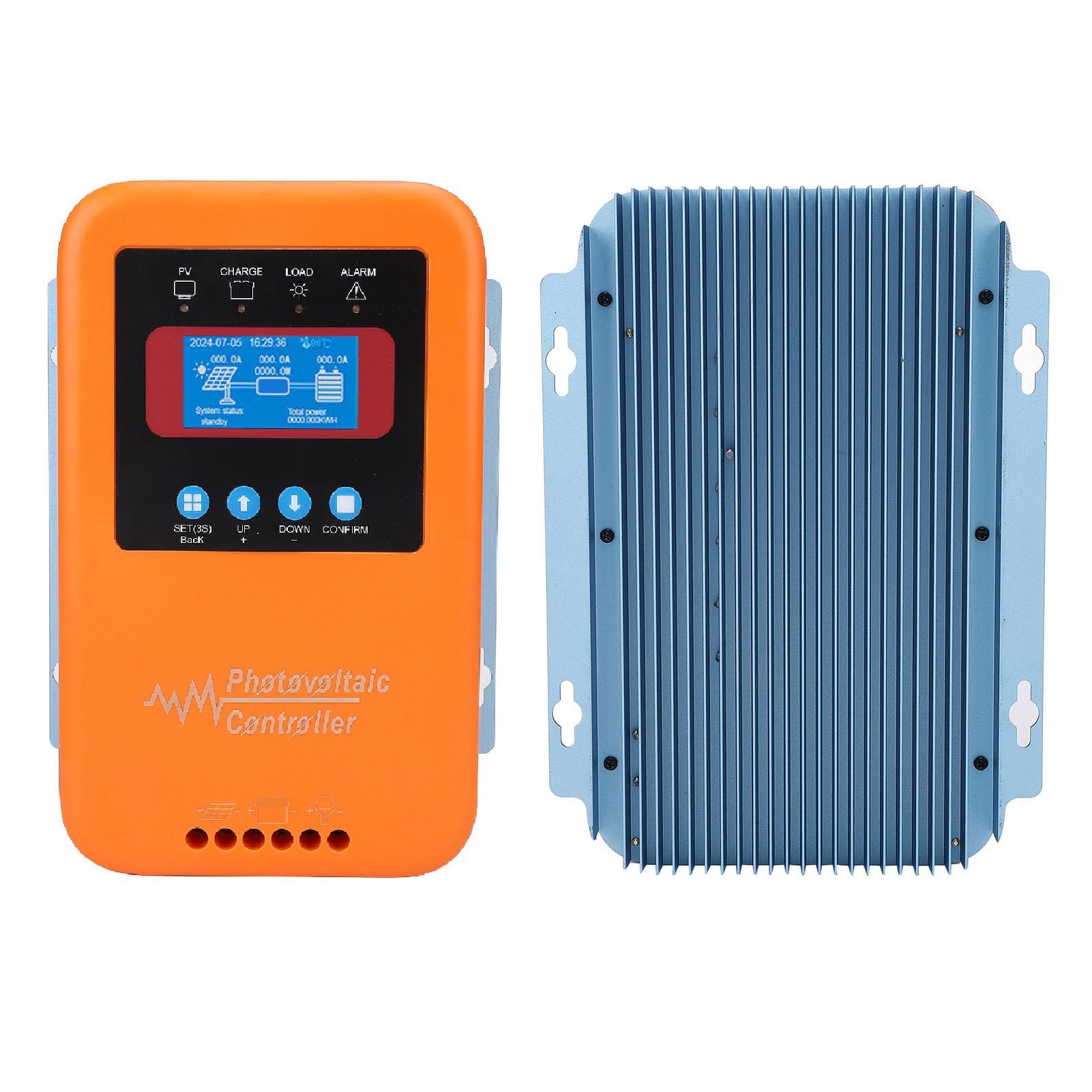 Controlador Solar MPPT 80A 12/24/36/48/96V Carga Solar para Baterías Fosfato de Hierro Litio y ácido Coloidal Disipación Calor Rápida