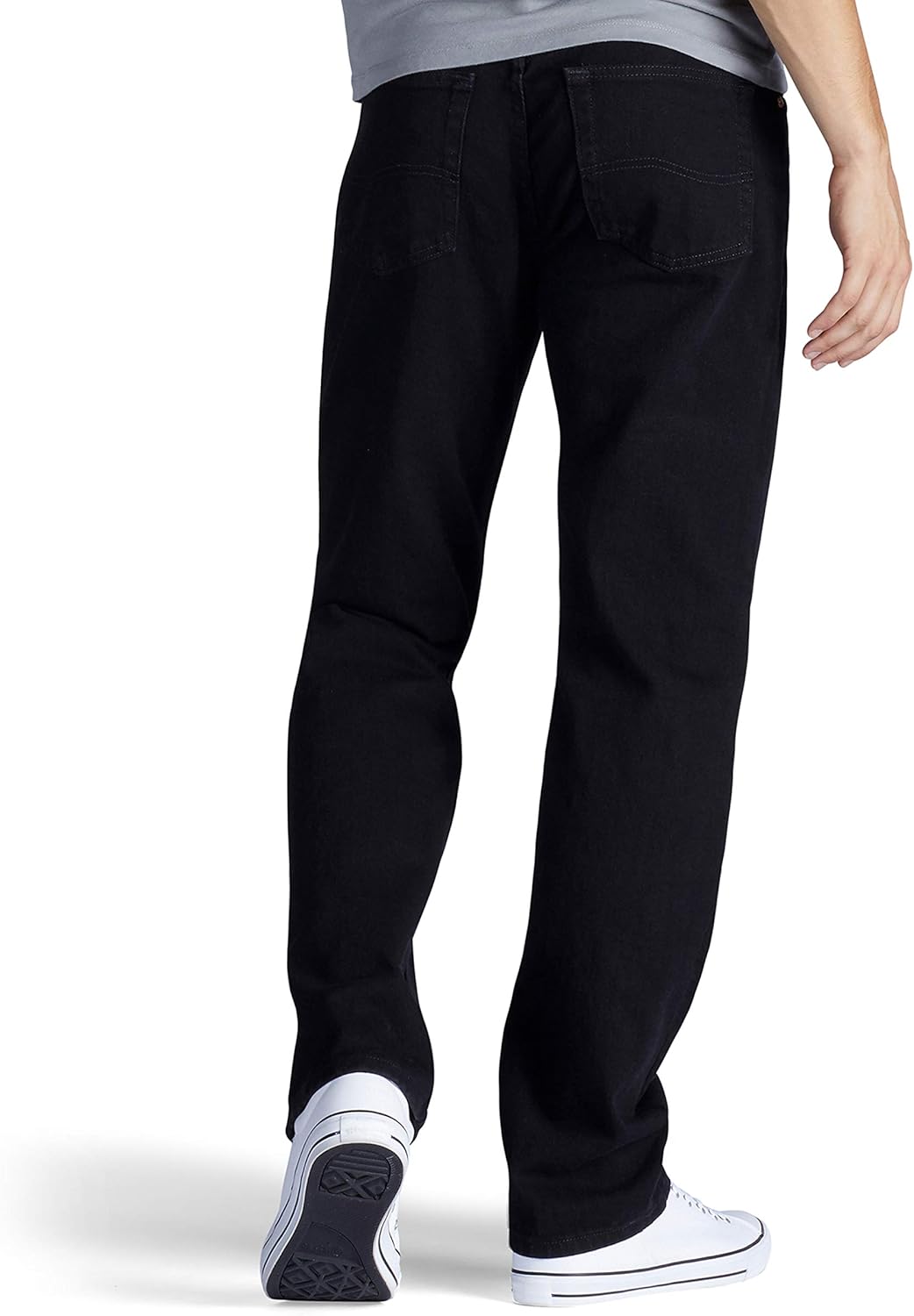 Lee Men's Relaxed Fit Straight Leg Jean 28W x 30L Double Black