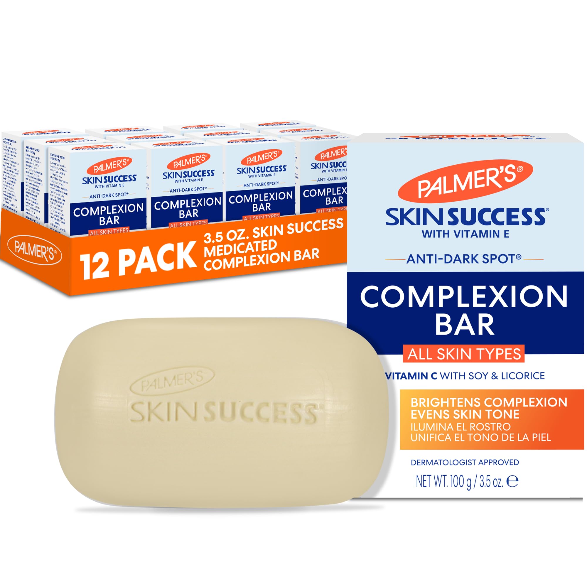 Palmer's Skin Success Anti-Dark Spot Complexion Bar, 3.5 Ounce (Pack of 12)