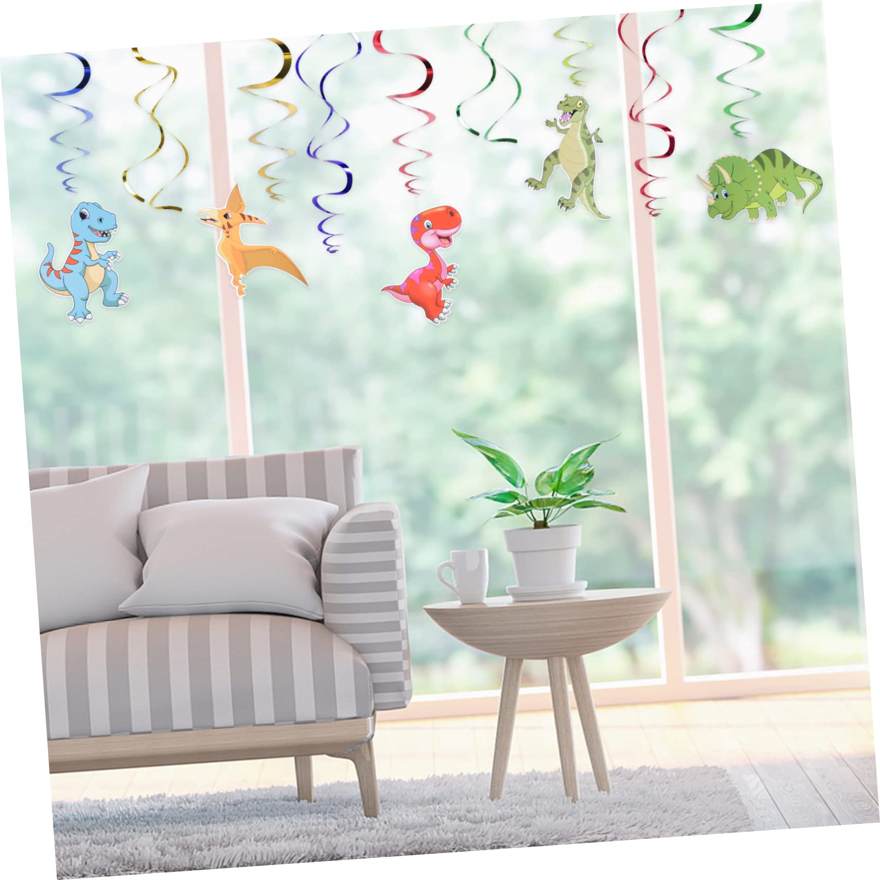 MAGICLULU 3 Set Di Decorazioni Per Feste Di Compleanno Per Bambini Vortici A Forma Di Dinosauro Sul Soffitto Divertenti Inviti Di Compleanno A Tema Dinosauro