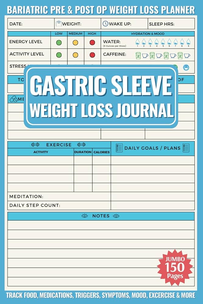 gastric-sleeve-journal-mega-150-page-pre-post-op-bariatric-surgery-food-weight-loss-planner-must-have-gift-for-men-women-mihara-ken-amazon-com-books for Free Bariatric Meal Plans Printable Gastric Sleeve Journal: Mega 150 Page Pre & Post Op (Bariatric Surgery) Food & Weight Loss Planner. Must Have Gift for Men & Women: Mihara, Ken: Amazon.com: Books for Free Bariatric Meal Plans Printable