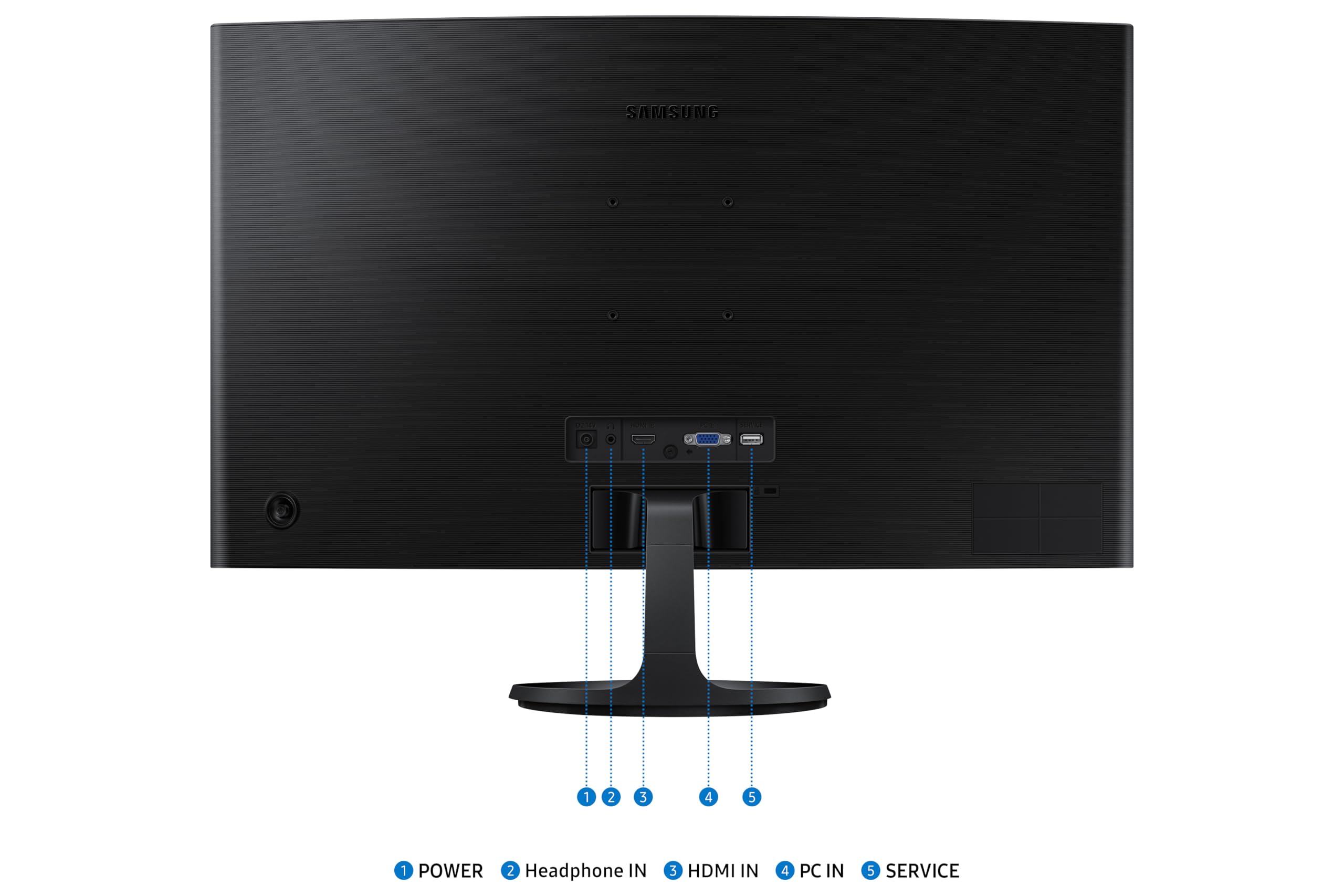 Samsung LS24D360GAUXXU 24" Curved FullHD 100Hz 1080p Monitor - 1920x1080, HDMI, VGA — view 3