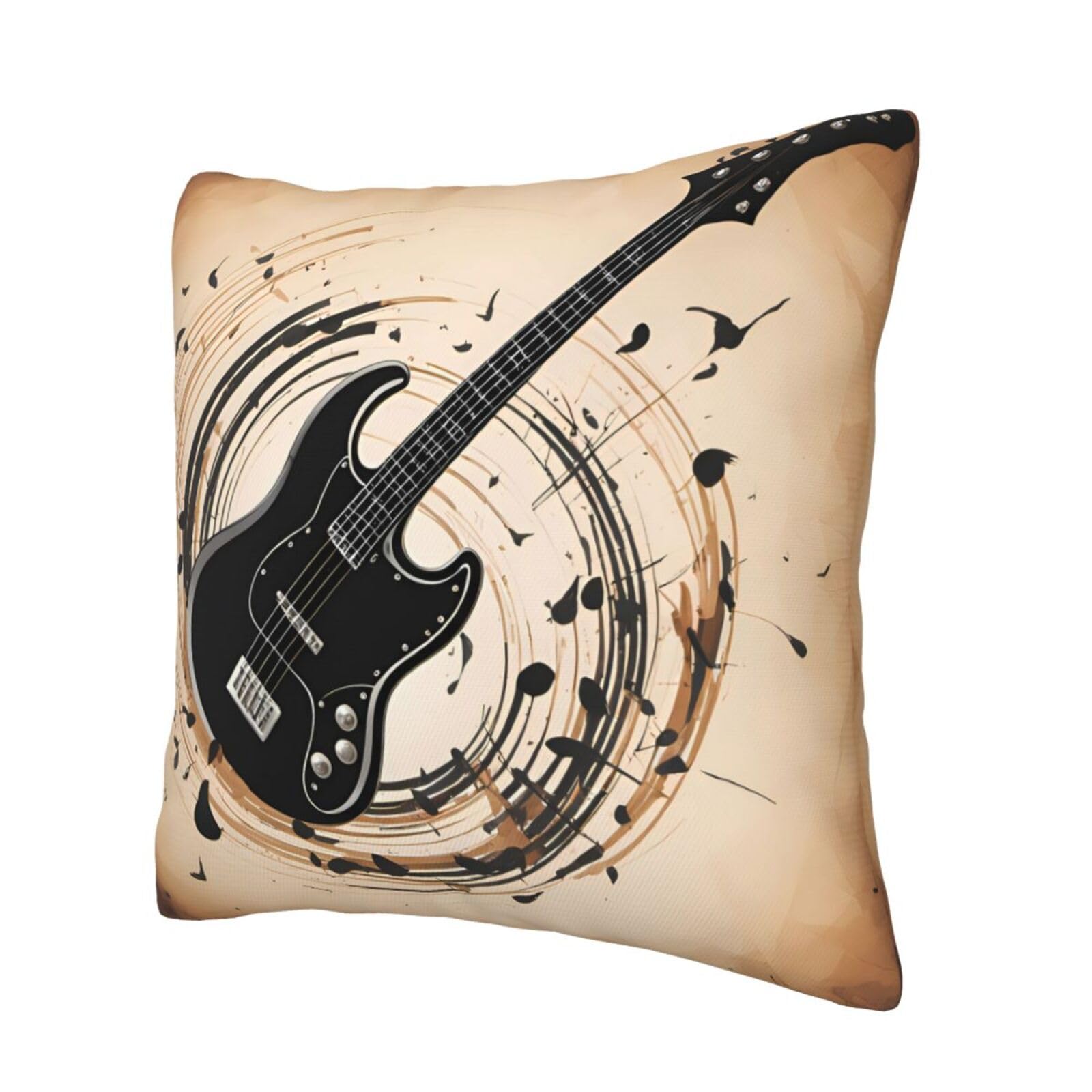 YYHWHJDE Guitar Bass Musical Instruments Prints All-Season Pillowcase 16