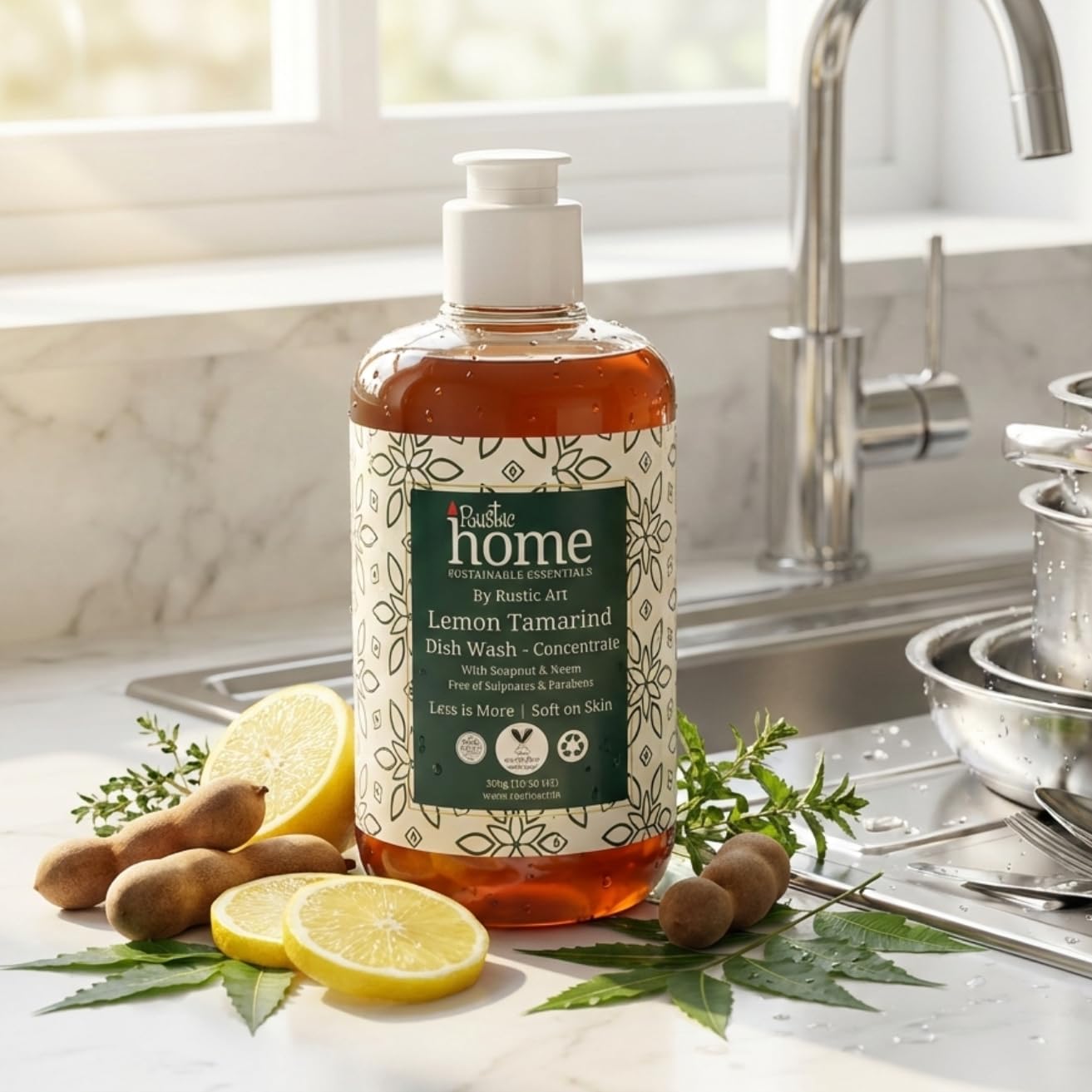 Rustic Home Lemon Tamarind Dish Wash Concentrate