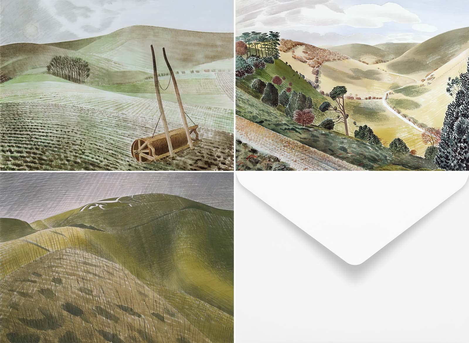 The Ravilious on the Downs Greetings Card Collection.