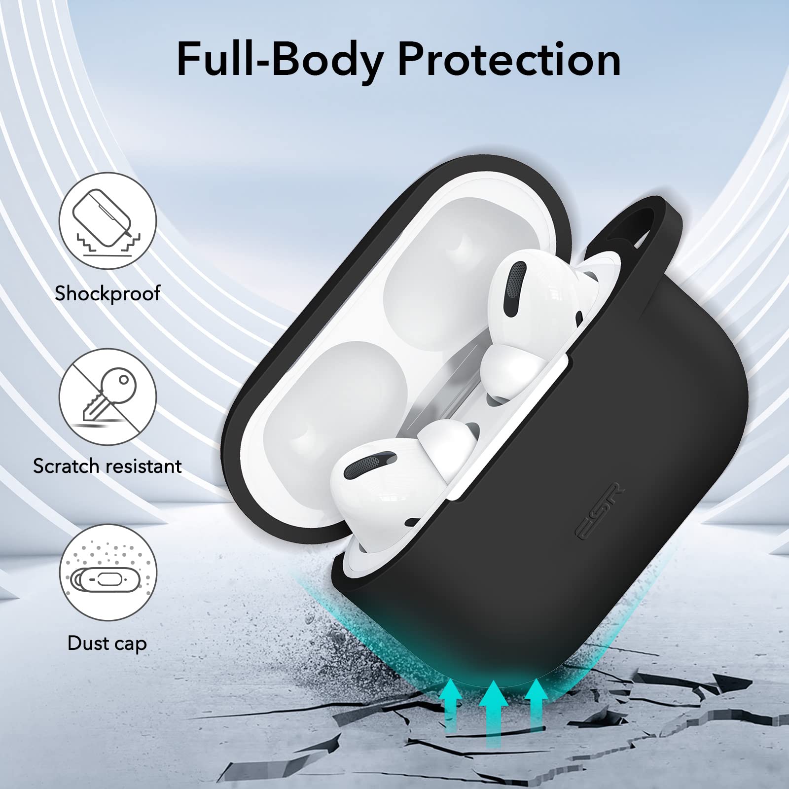 Amazon | ESR AirPods Pro ケース (2023/2022/2019)用 AirPods