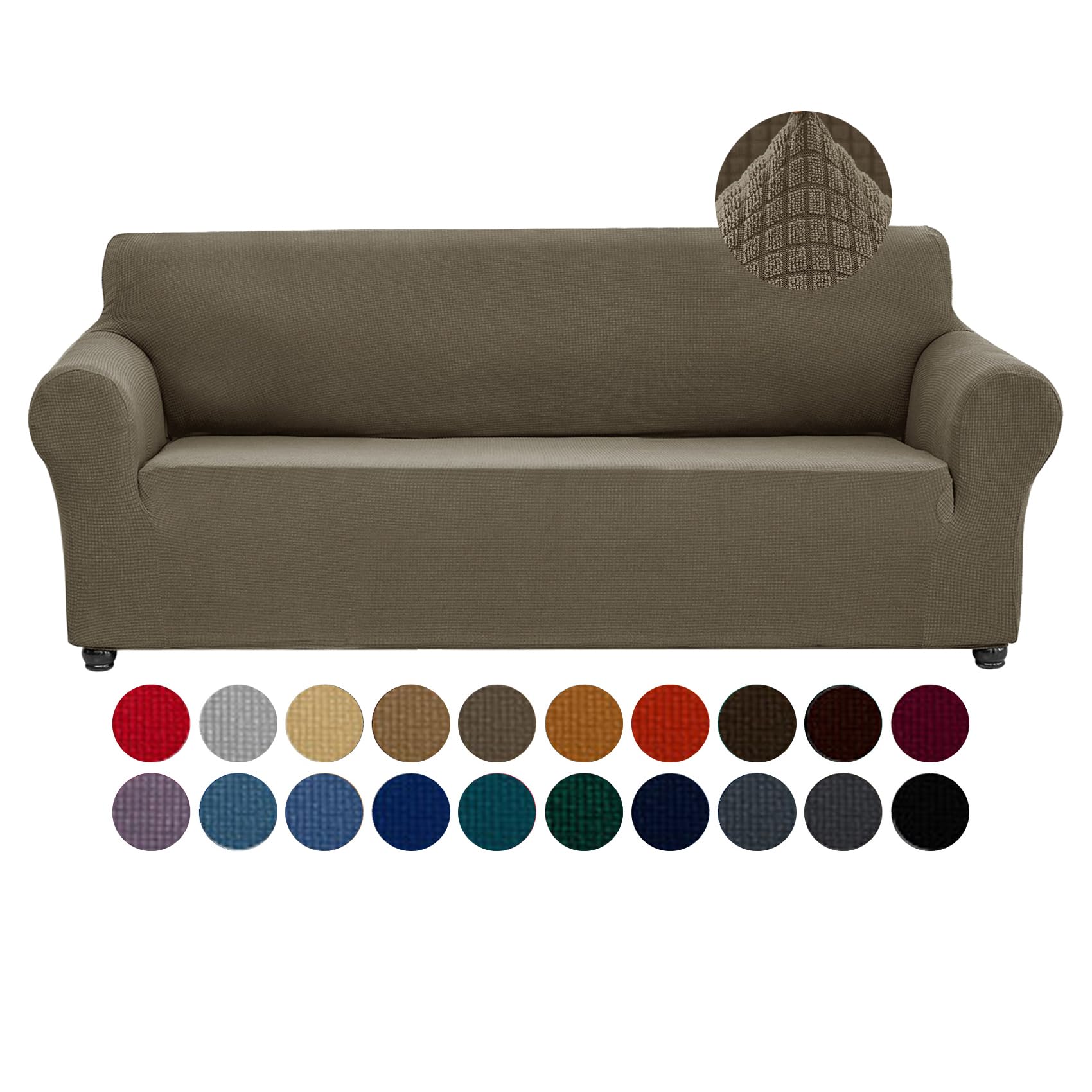 Photo 1 of Joccun Stretch Sofa Slipcover - Fossil