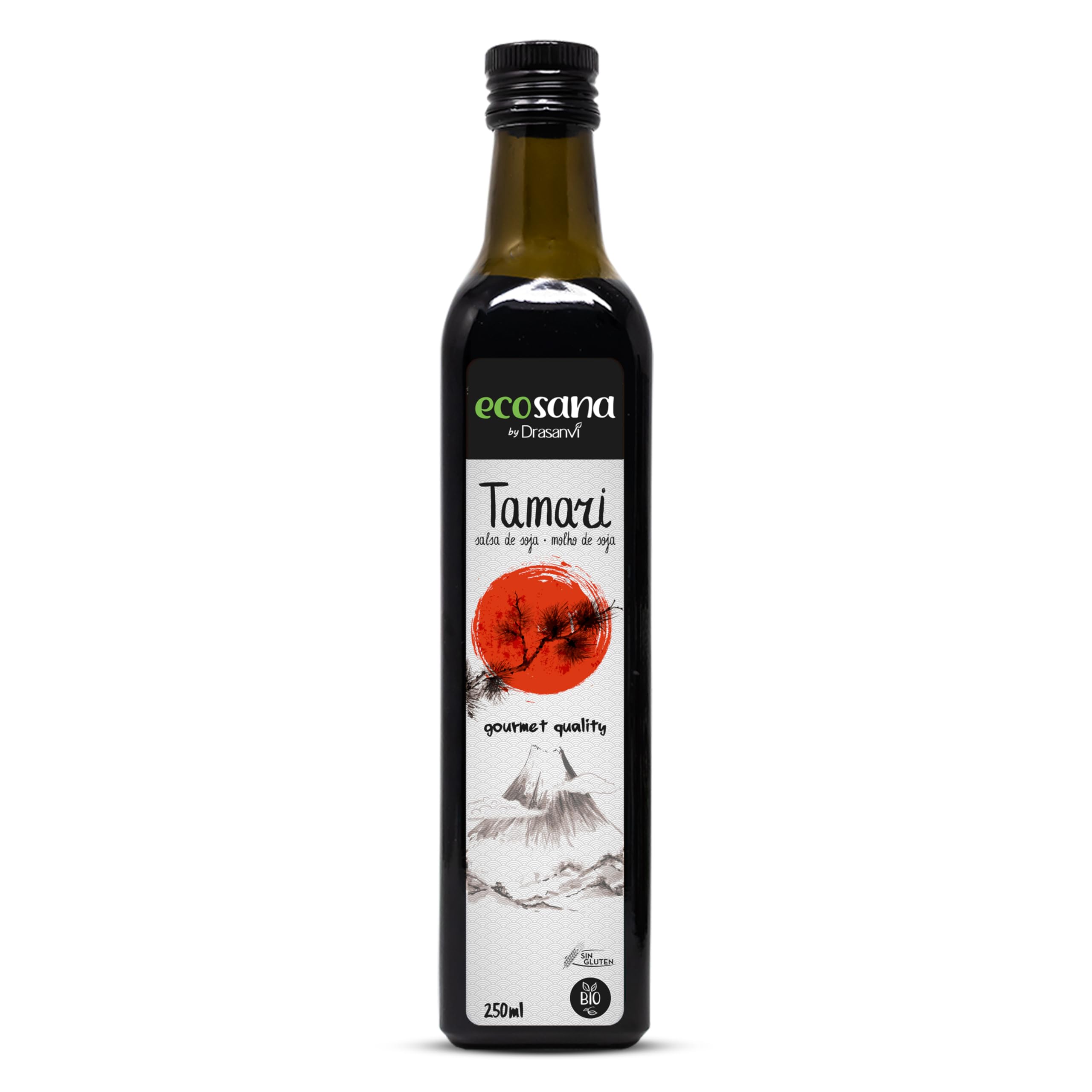 DRASANVI ECOSANA Salsa de Soja Tamari Bio 250ml Vegano Sin Gluten