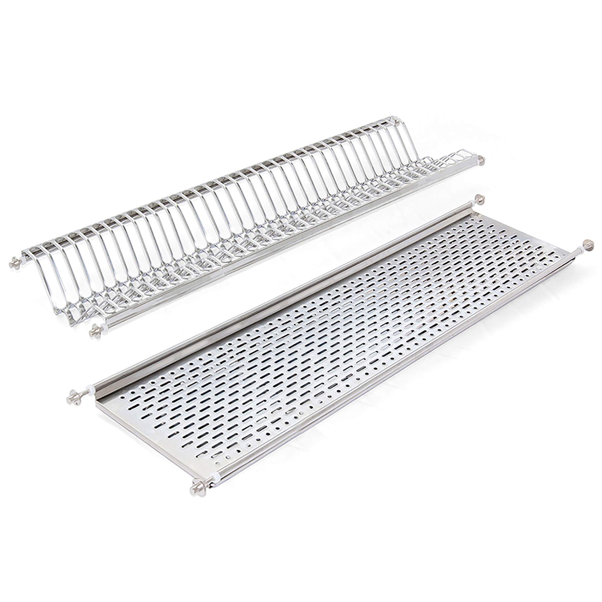 Stainless Steel Dish Drying Rack for Standard 100 cm Width Kitchen Cabinet, Inner Width Module 935-970 mm
