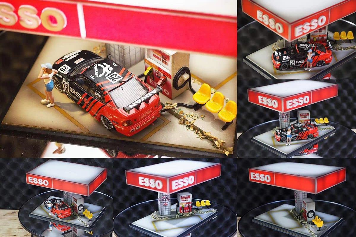 【8/31まで】Esso サービスステーションジオラマ 1:64 Esso サービスステーションジオラマ 1:64