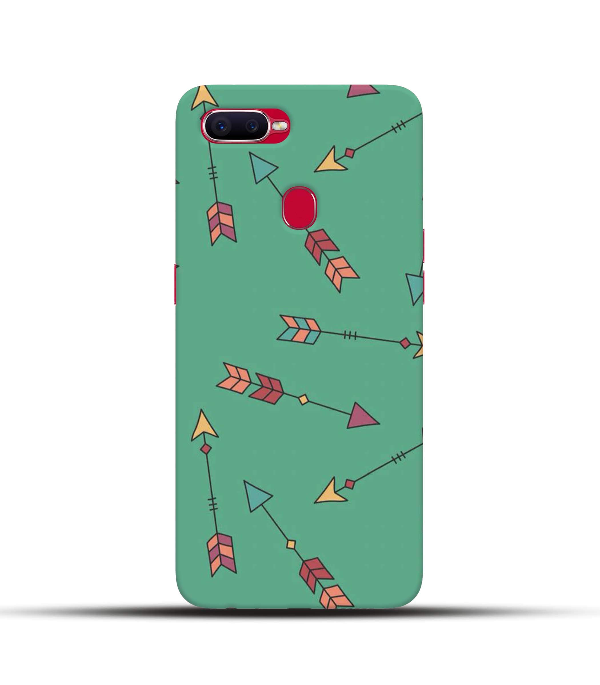Pikkme Colorful Pink Bow Arrows Green Designer Printed Hard Back Case and Cover for Oppo Realme 2 Pro