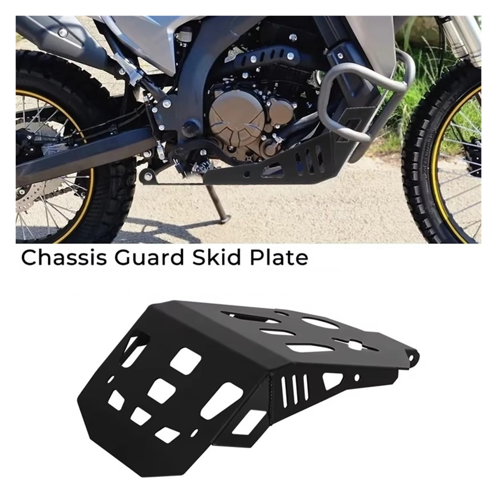 Protector Motor Cubre Carter para Loncin para VOGE 300 para Rally GY para RALLY300 Cubierta Protección Motor Chasis Debajo Placa Deslizamiento Protector Panza