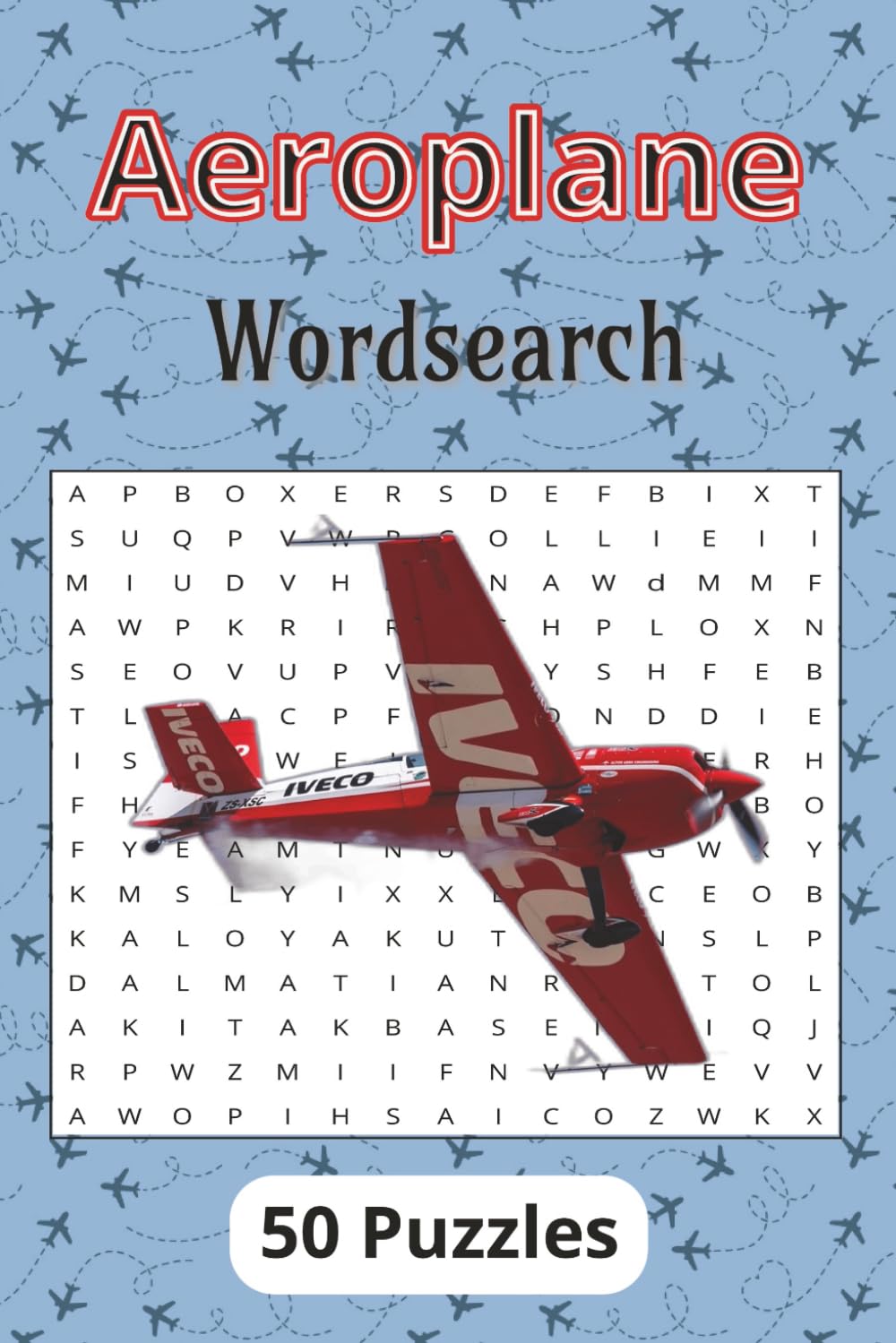 Aeroplane Wordsearch: Aeroplane Related Puzzle Book, Aviation Lovers, A Great Gift For Any Flight Enthusiast, 6 x 9 100 Pages