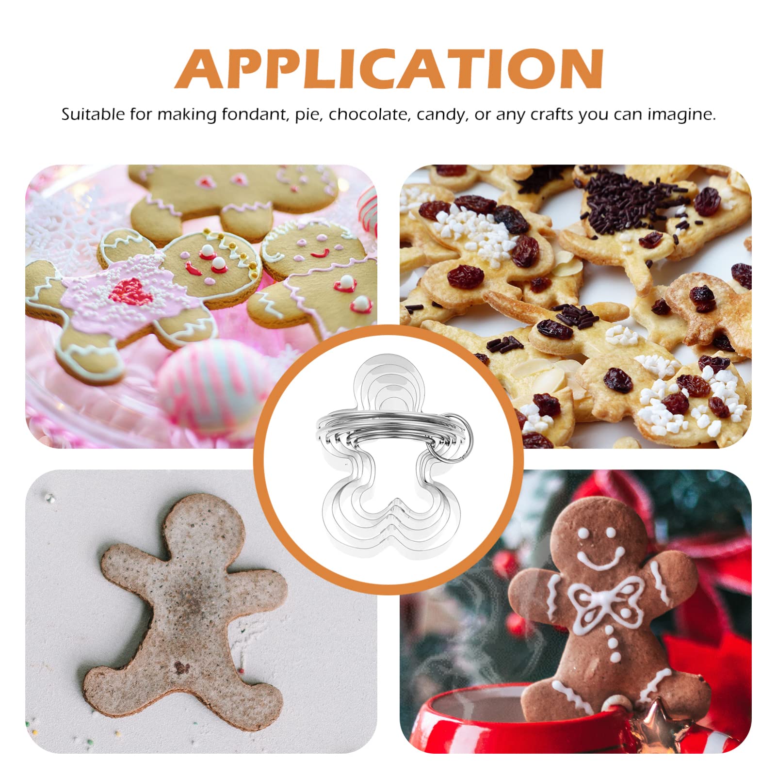3 Sätze Ausstechformen backformen baking form keksstempel keksförmchen cookie jar keksausstecher selber machen Süßigkeiten-Ausstecher - Keksformen Rostfreier Stahl TOPBATHY