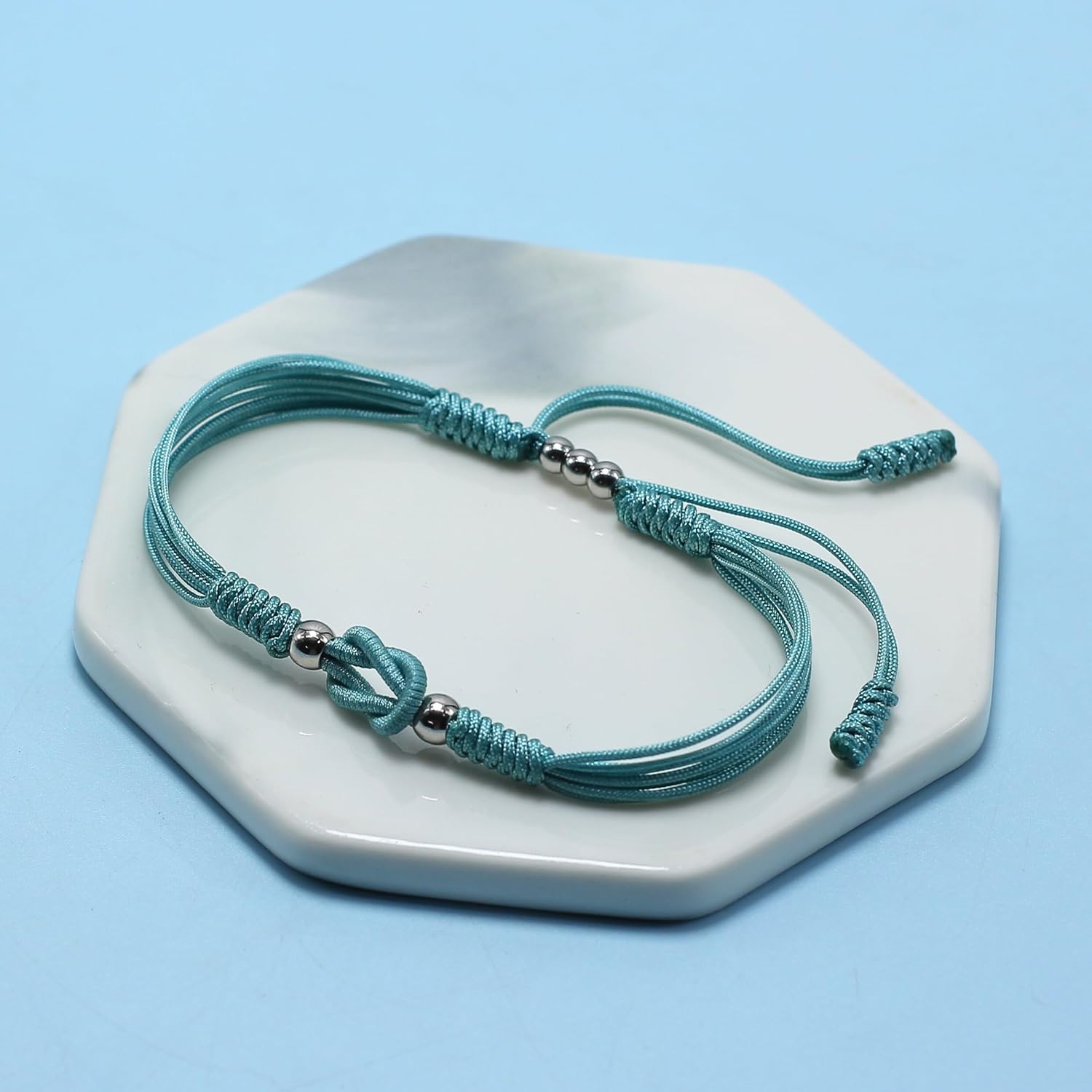 LAMIBEE Infinity Surfer Friendship Bracelet, Forever Love and Friendship with Multicolor Color, Lucky Tibetan Knot Protection String Woven - Image 3