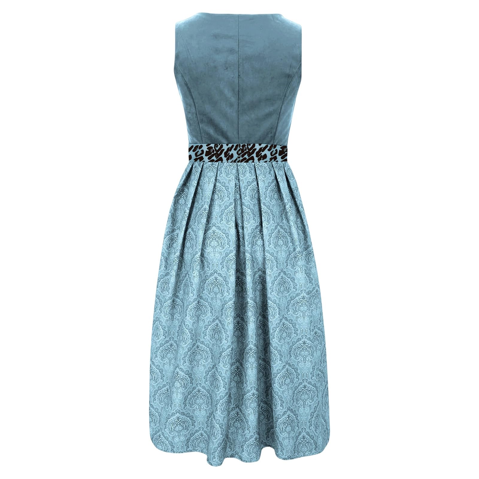 SKFLABOOF Dirndl Damen Oktoberfest Outfit Midi Dirndlkleid Trachtenkleid Kleidung Knielang Trachtenmode Tracht Kleid Dirndlkleid Trachtenkleid