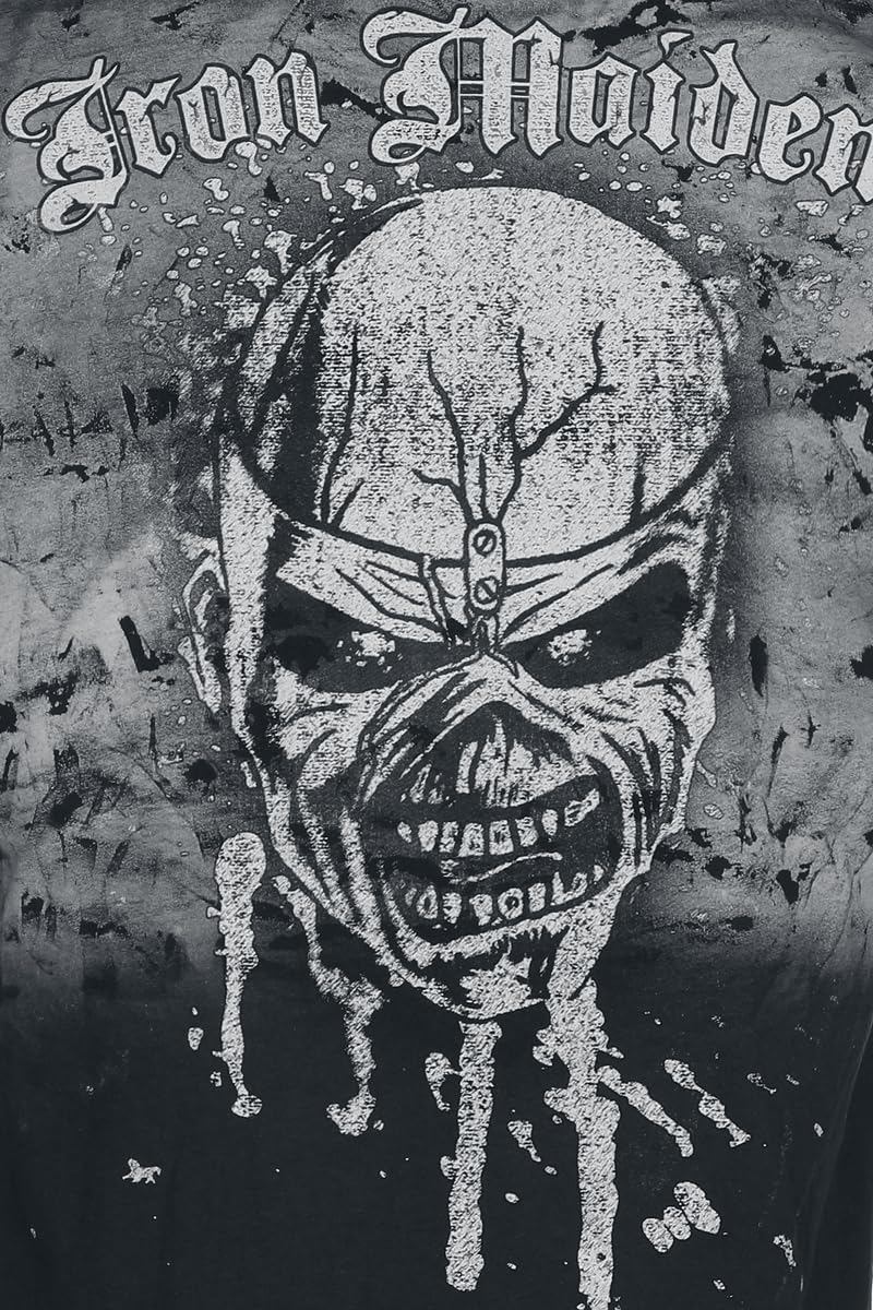 Iron Maiden The Trooper Homme T-Shirt Manches Courtes Gris Regular/Coupe Standard