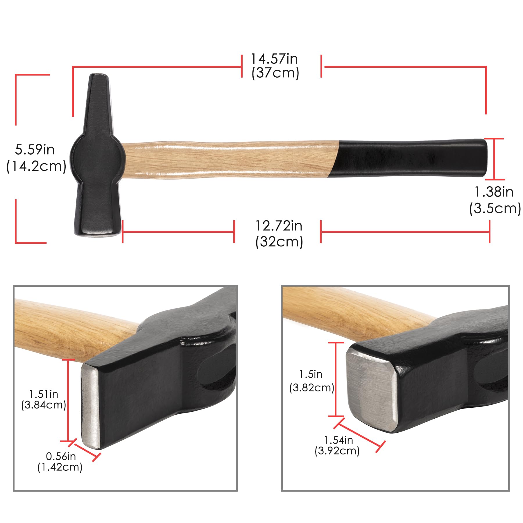 V-SEK Blacksmith Hammer 0000811-1000 Bladesmith Blacksmithing