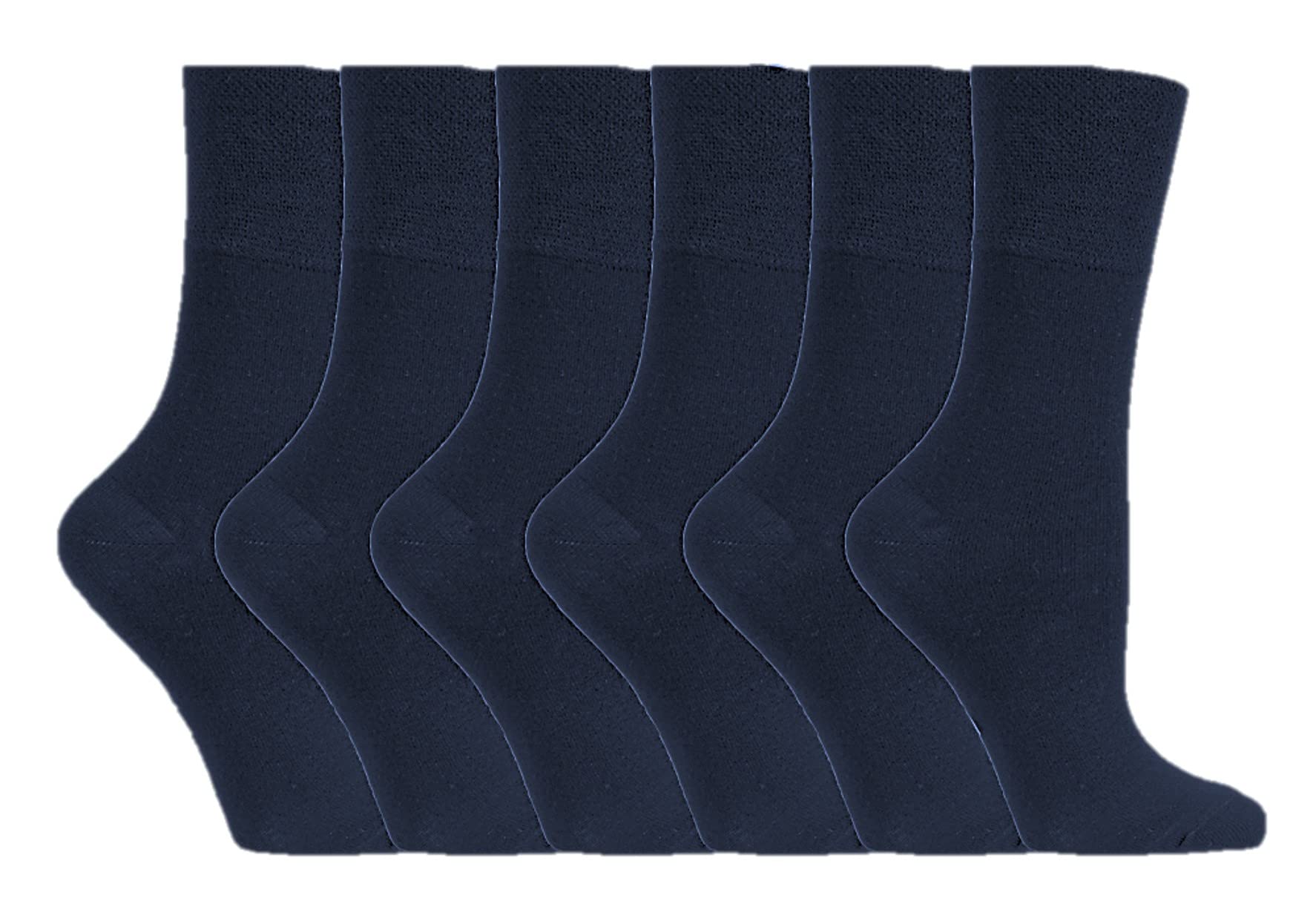 Sock Shop Gentle Grip Women's X Rd37 6 Pairs Sockshop Diabetic Gentle Grip Socks 4-8 Uk, 37-42 Eur See Variations (6 )