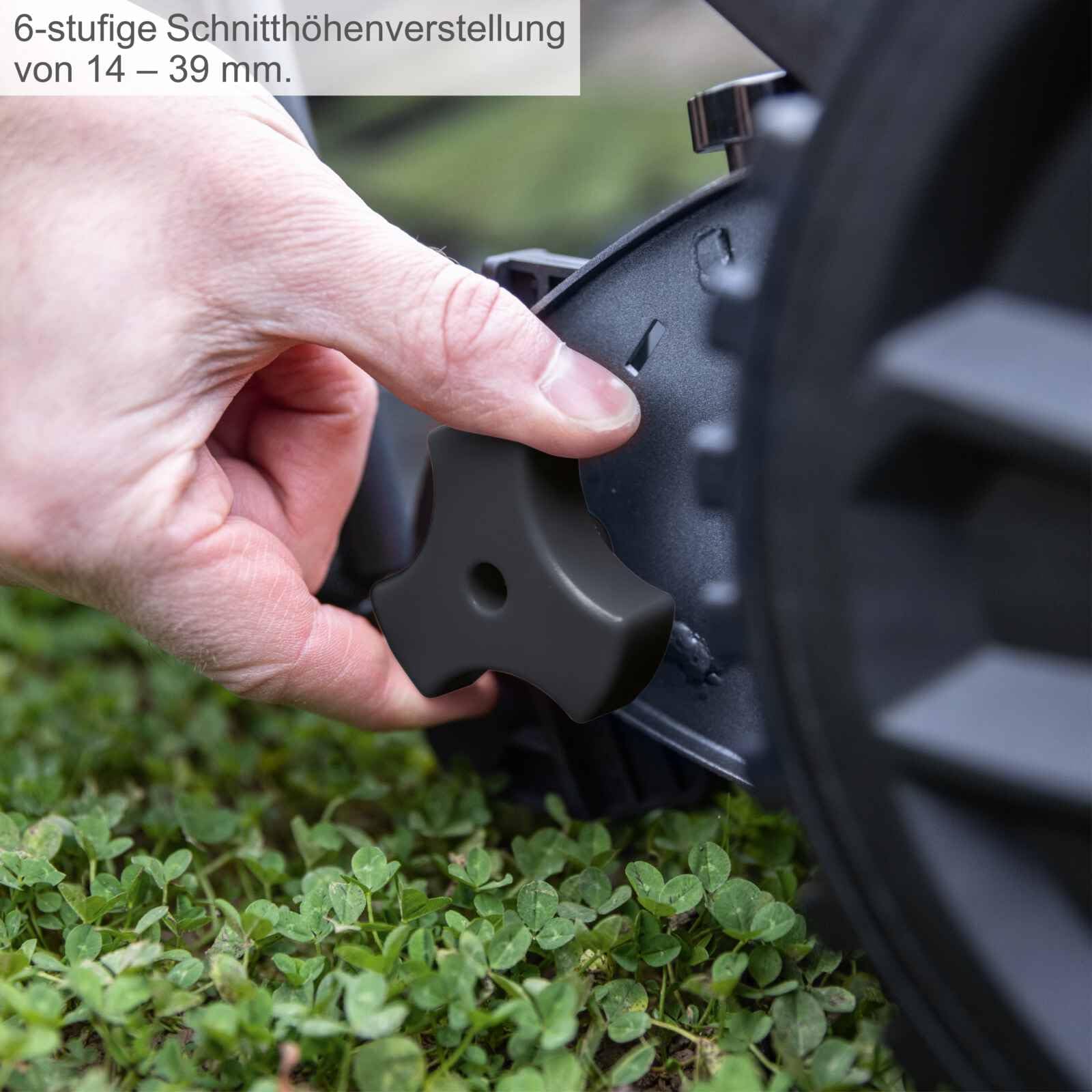 Scheppach Spindelmäher SPM400-Pro Handrasenmäher mit 40cm Schnittbreite Rasenmäher | für bis zu 250m² | 6-stufige Schnitthöhenverstellung (14 – 39mm) | Große 24l Fangbox | emissionsfrei geräuscharm