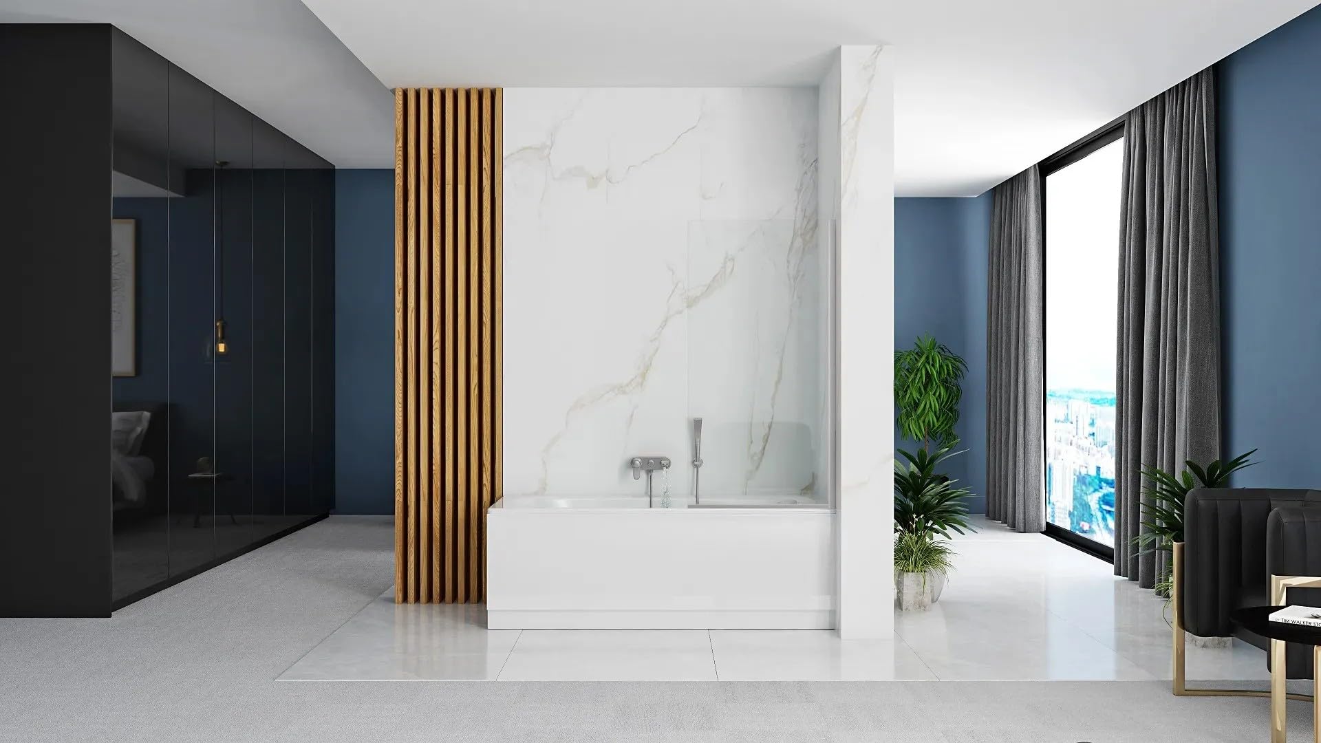 Rea parawan Lagos 70, Chrom, 0,5x70x140cm