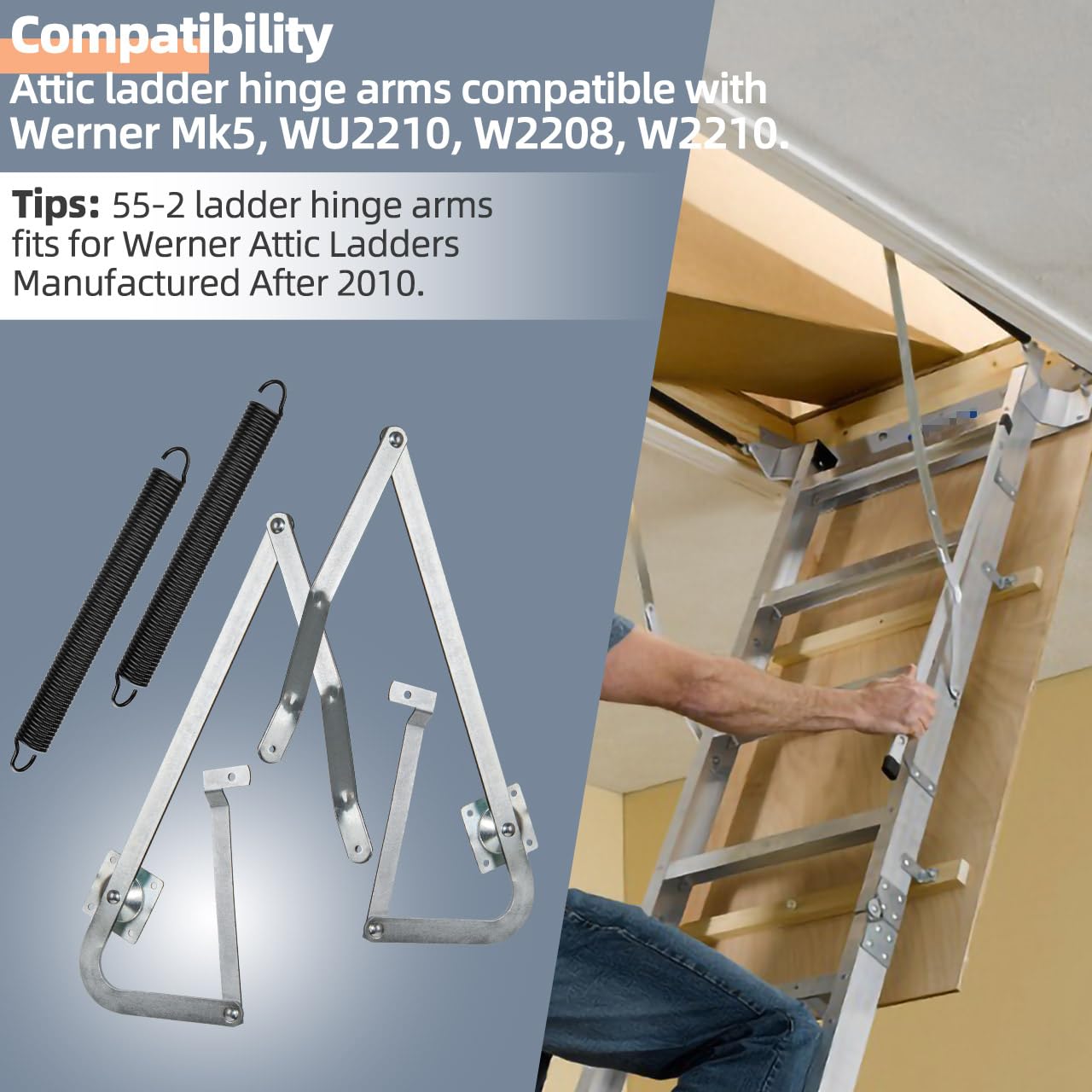 Replacement Attic Ladder Hinge Arms
