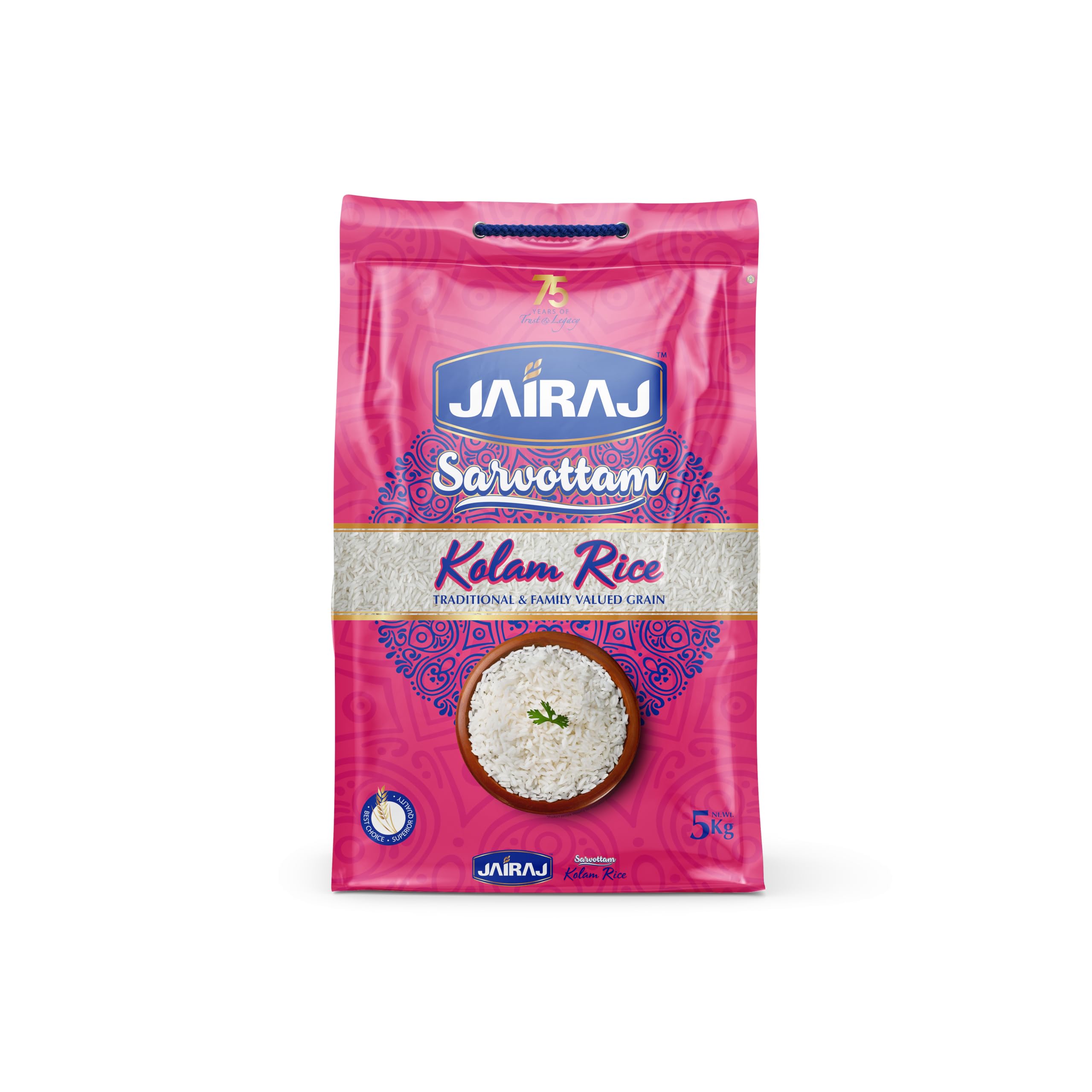 Jairaj Sarvottam Kolam Rice 5kg | Long Fluffy Tasty Rice Loved by Millions | Perfect for Fried Rice, Pulao, Biryani | Ideal for Daily Cooking (B0D56B96PV) Amazon Price History, Amazon Price Tracker