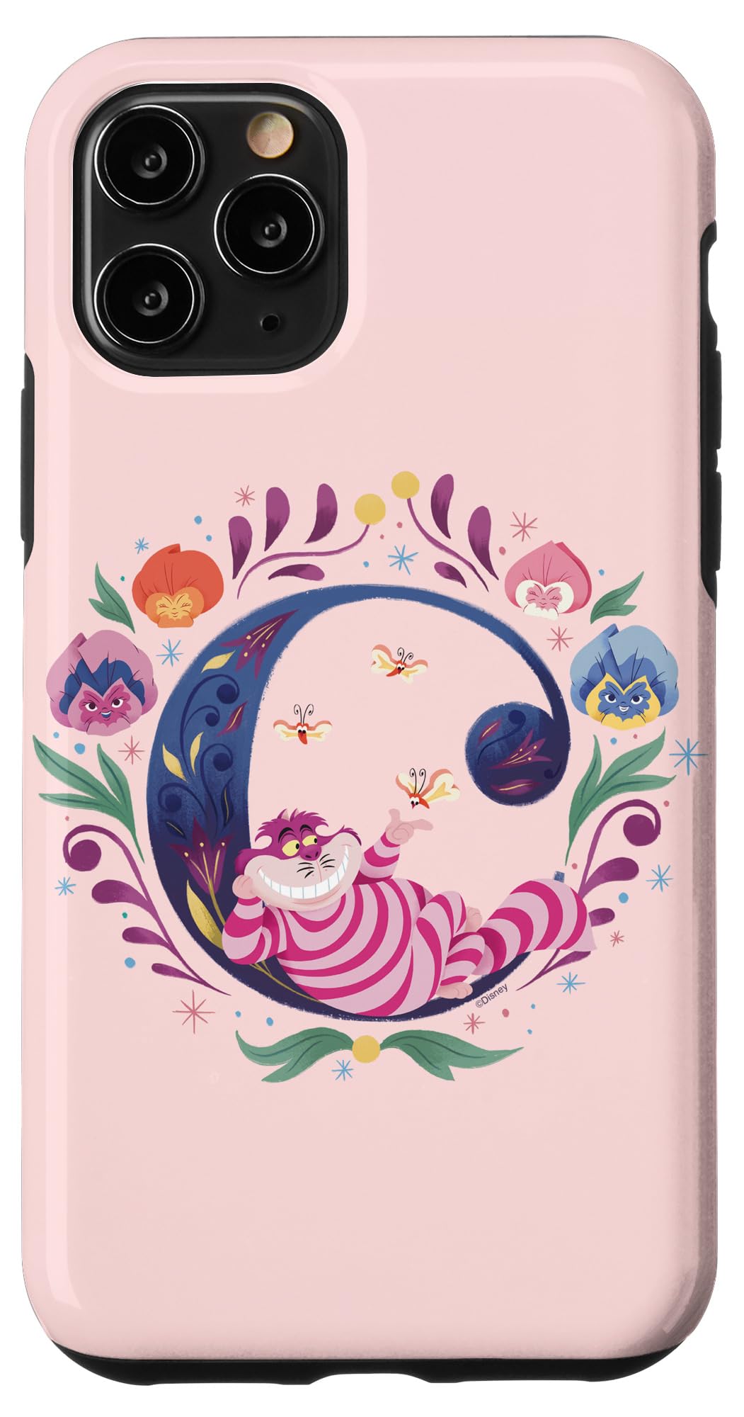 Custodia per iPhone 11 Pro Disney Alfabeto Monogramma Lettera C per Stregatto