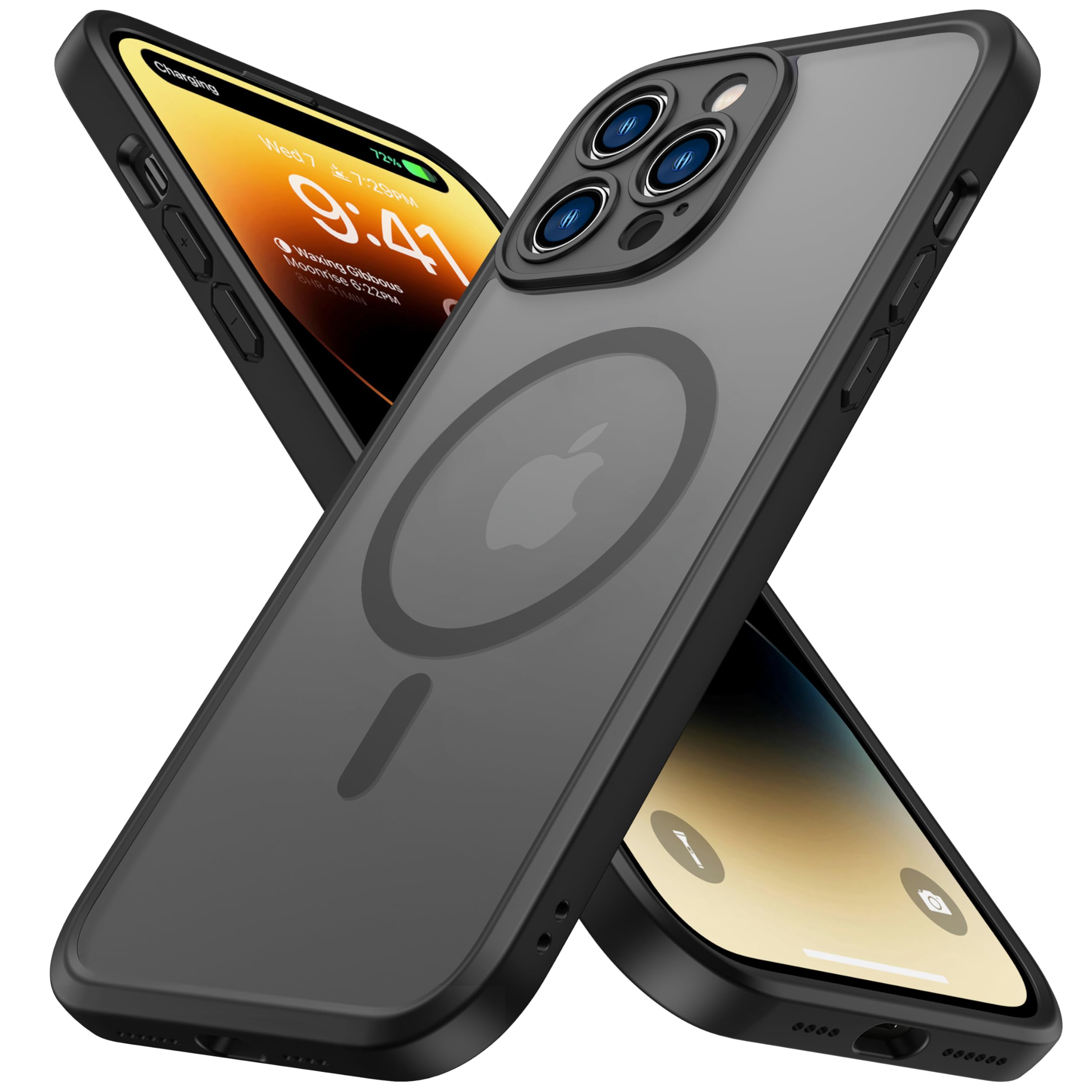 ImpactStrong Magnetic Guard for iPhone 14 Pro Max Case [Camera Protection] [Compatible with MagSafe] Military Grade Protec...