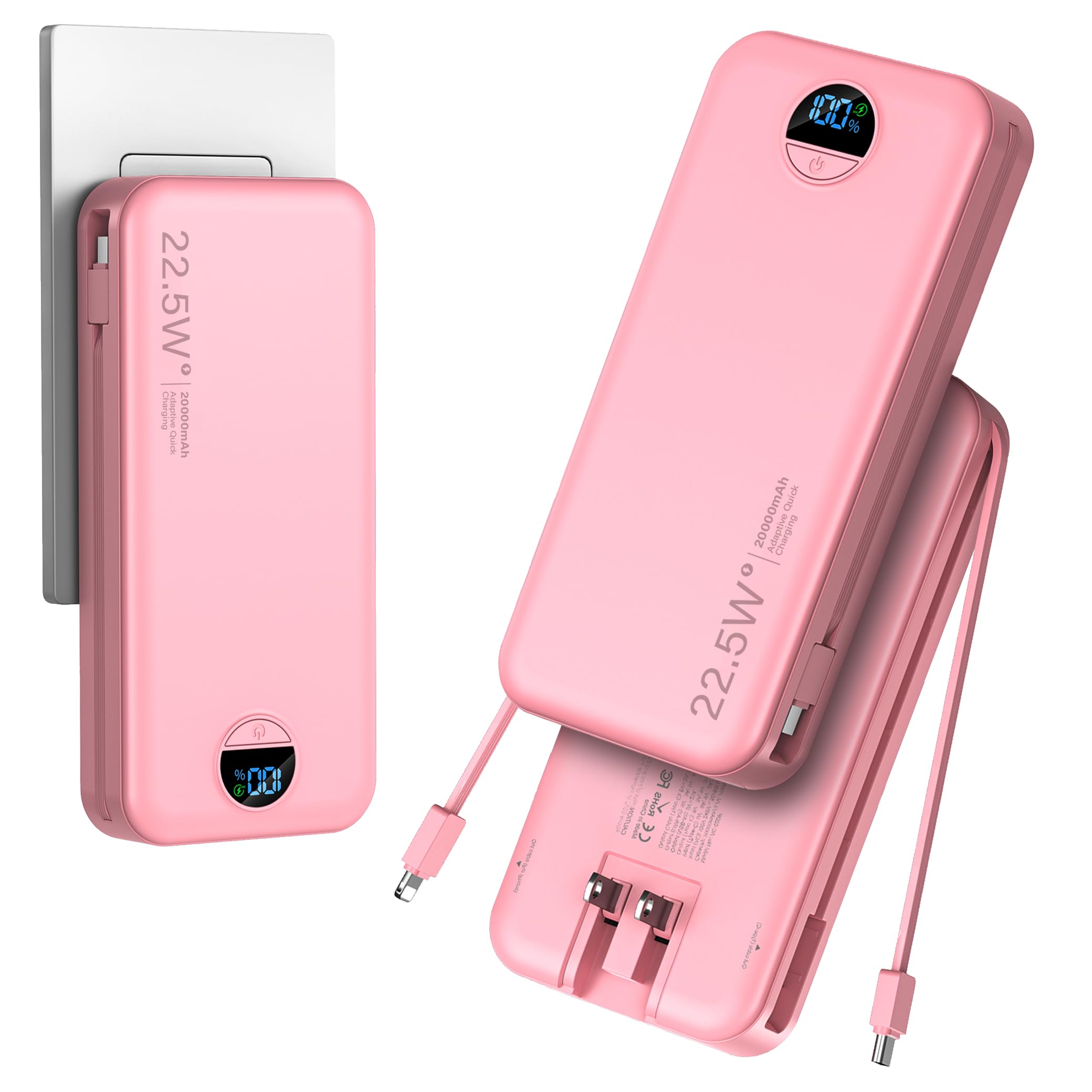 Amazon.com: 20000mAh Ultra-Portable-Charger-Power-Bank with Built