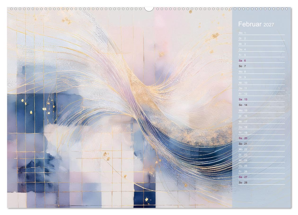 CALVENDO - Unser Hochzeitskalender - Individuell und Selbstgestaltet (Wandkalender 2027 DIN A2 quer), Monatskalender: Romantischer DIY-Hochzeitskalender