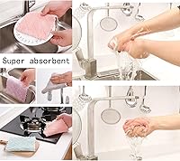 Vista 2 de Paquete de 12 paños de limpieza de cocina, paños de cocina súper absorbentes, paños de cocina de terciopelo coral de microfibra premium, trapos