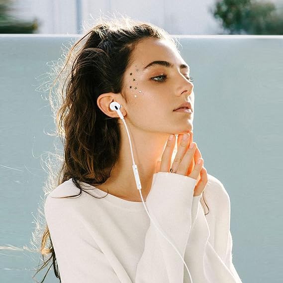 MFi Certified Lightning Earphones for iPhone, In-Ear Stereo Headphones with Microphone and Volume Control, HiFi Audio Noise Isolating Earbuds Compatible with iPhone 14/13/12/SE/11/XR/XS/X/8/7