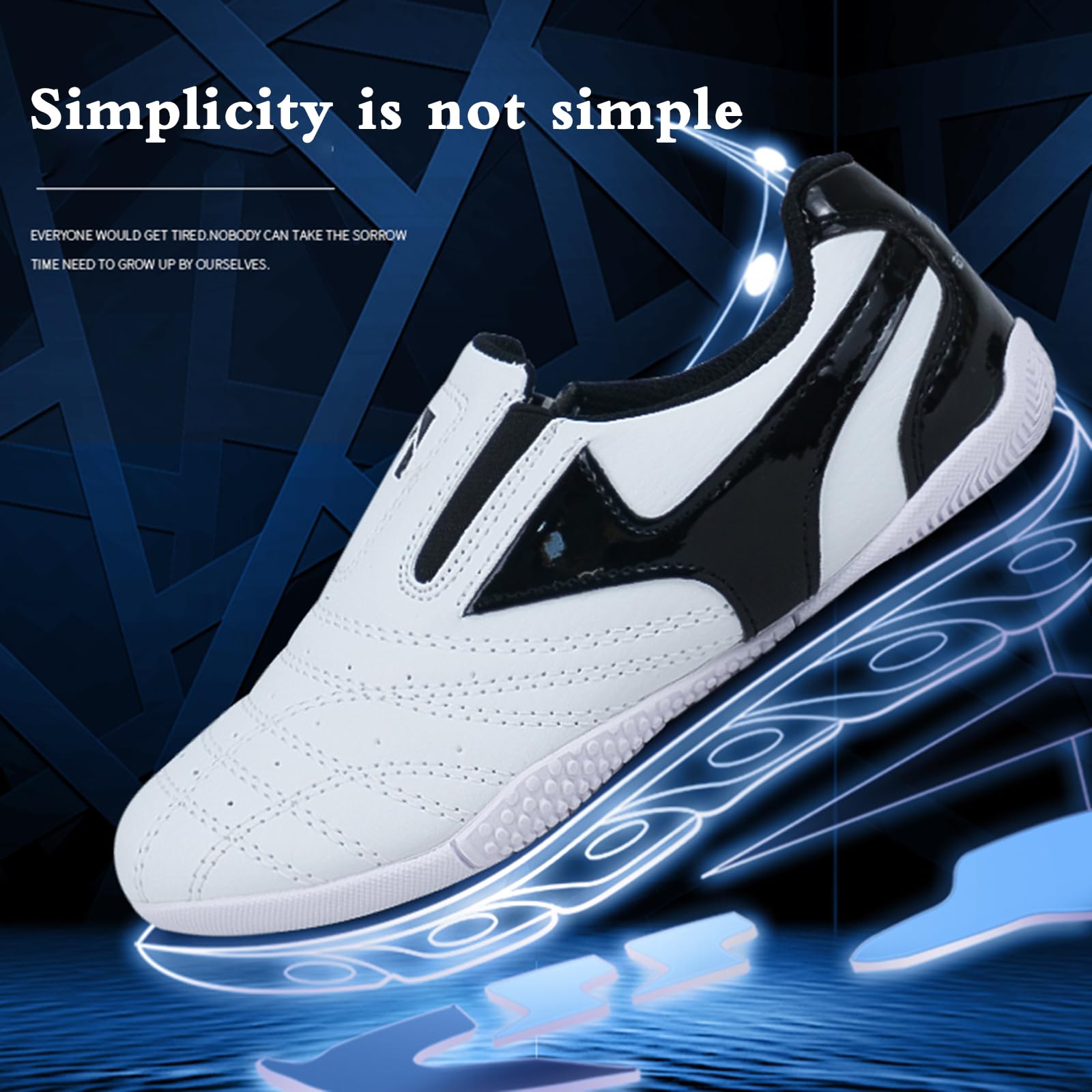 Scarpe Tai Chi Unisex In Seta - Scarpe Arti Marziali Con Suola In Gomma - Foto 11