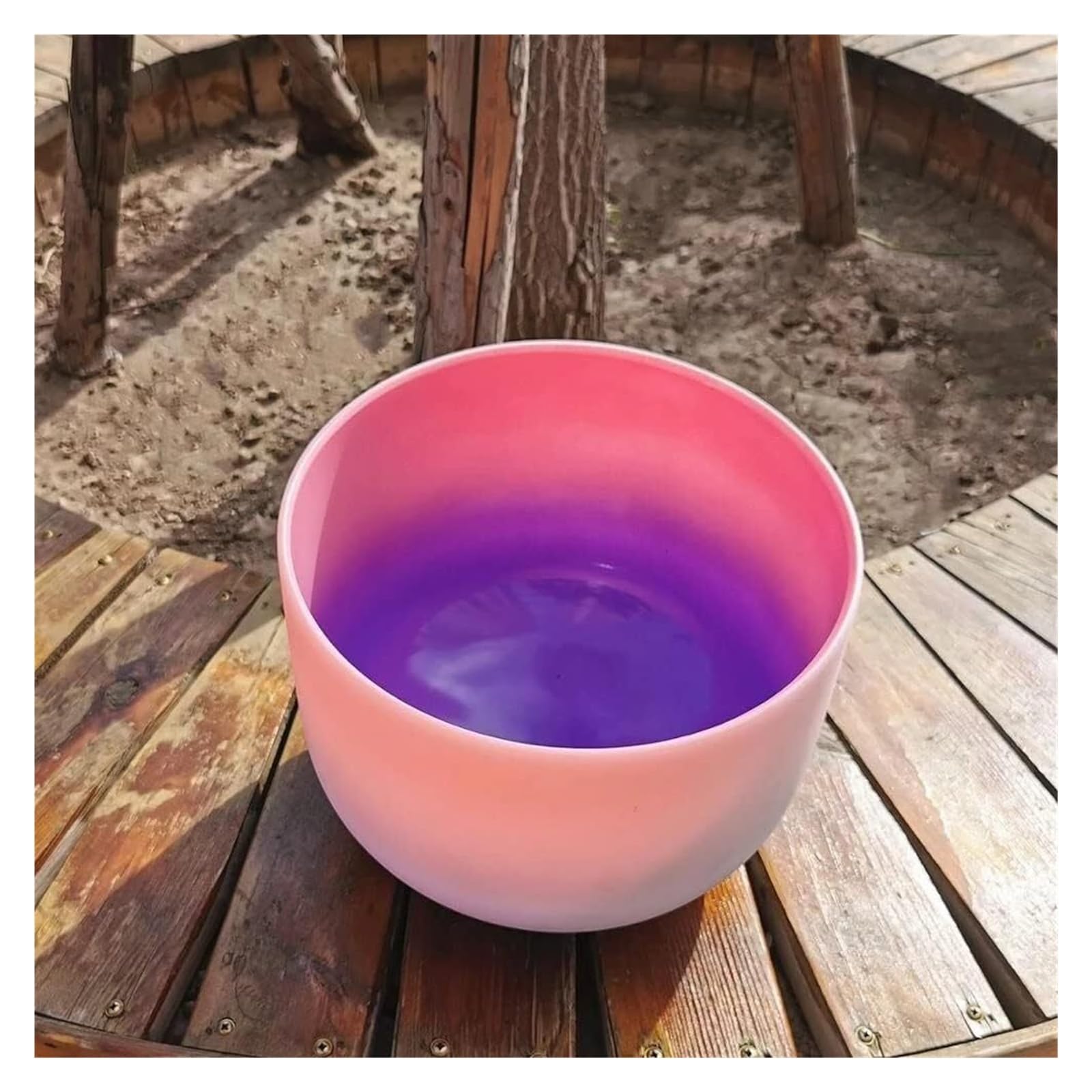 Mrożona Misa Śpiewająca Z Kryształu Kwarcowego, 440 Hz, Matowa Do Medytacji Jogi,Bowl