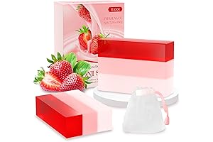 Nudy Rudy Feminine Wash Soap Bars – Strawberry Yoni Bar (Pack of 2)