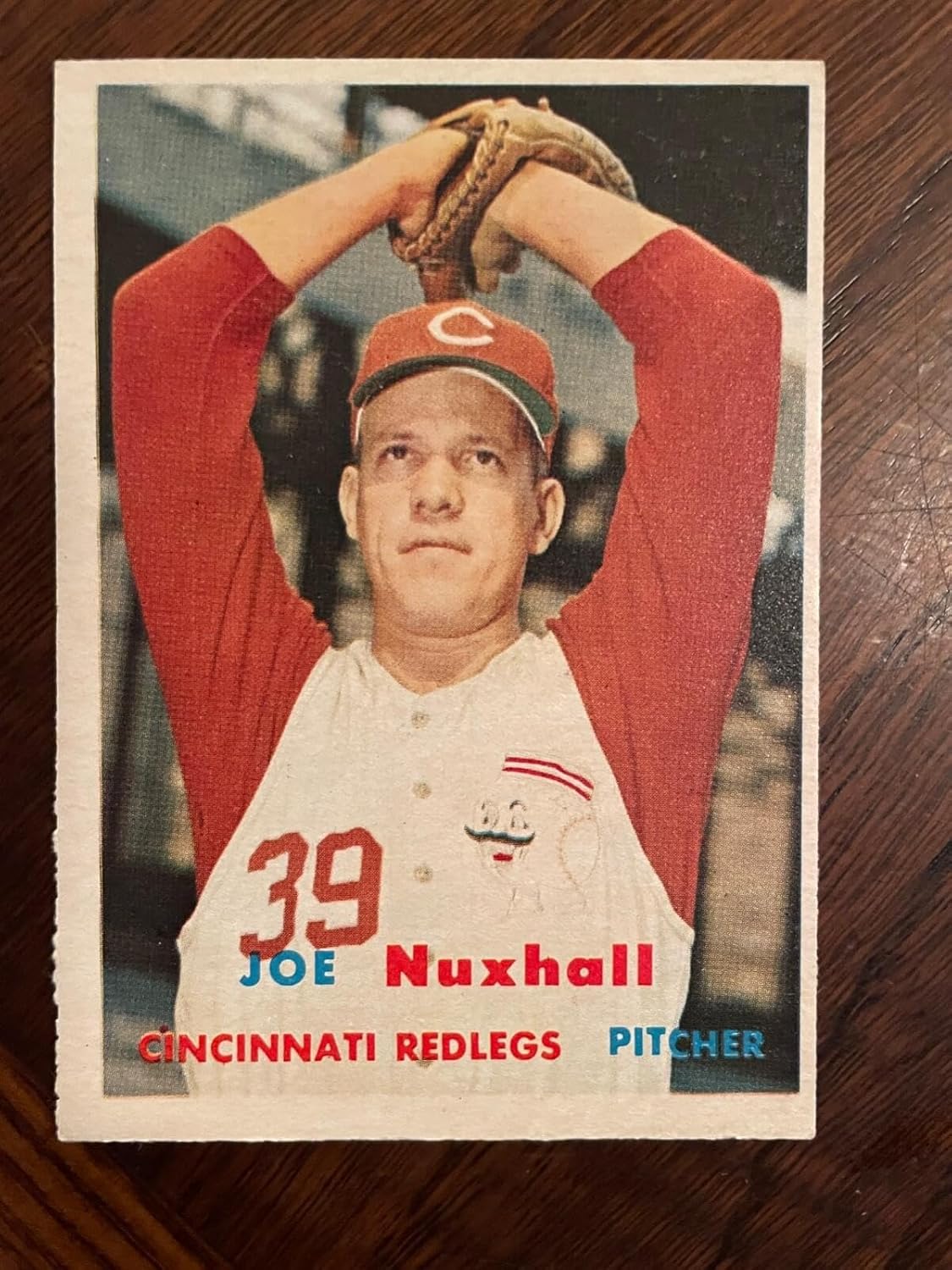 1957 Topps #103 Joe Nuxhall Cincinnati s Baseball Card Nm - Slabbed Baseball Cards