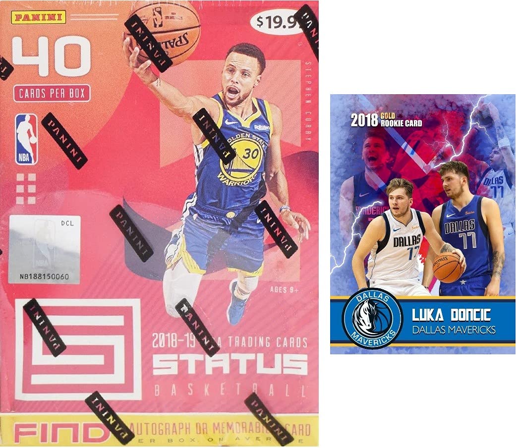 Amazon.com: 2018-19 Panini STATUS Factory Sealed Basketball Card Blaster  Box - 1 Autograph or Jersey Card Per Box - Chance for LUKA DONCIC Rookie  and Autograph Cards - Plus Custom Luka Card