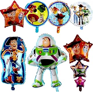 7 Pieces Foil Balloons Birthday Decoration Toy Party Supplies Party Balloons Birthday Decoration Party Favor for Kids