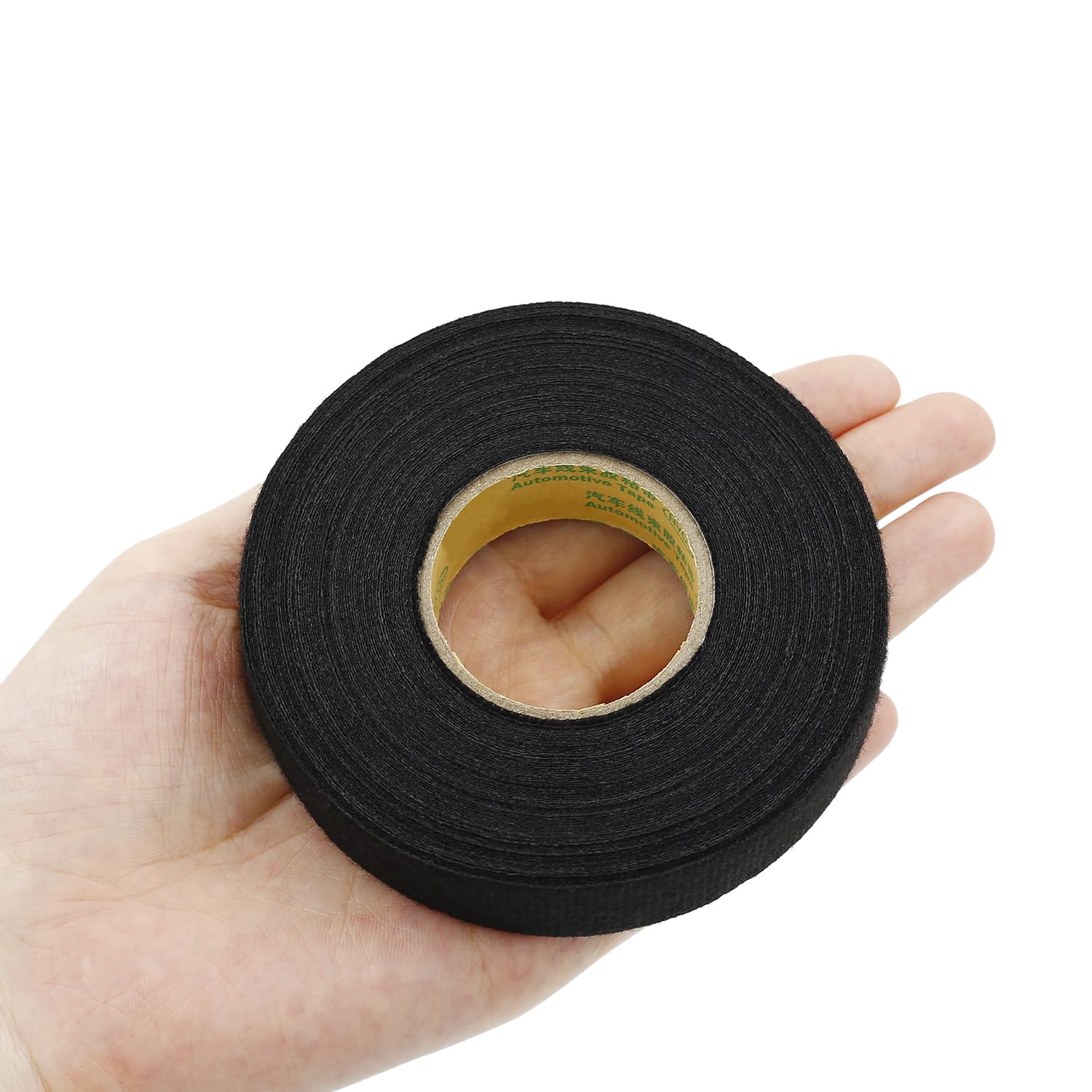 19mm (3/4" x 50ft) Automotive Wiring Harness Cloth Tape, Heat Resistant/Insulation Cable Wire Harness Wrapping Adhesive Fabric Tape, Electrical Tape, Auto Parts Shock Absorption/Noise Reduction