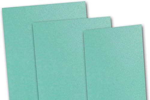 Vista 20 de Paquete de 50 papel metálico brillante, texto # 81, metálico de doble cara, ideal para impresiones especiales, bandas para el vientre, tarjetas