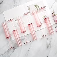 Vista 4 de Copas de champán acrílicas de 5.4 onzas reutilizables para brindis de boda, copas de champán cuadradas, copas de vino para novia, fiestas, Rosa